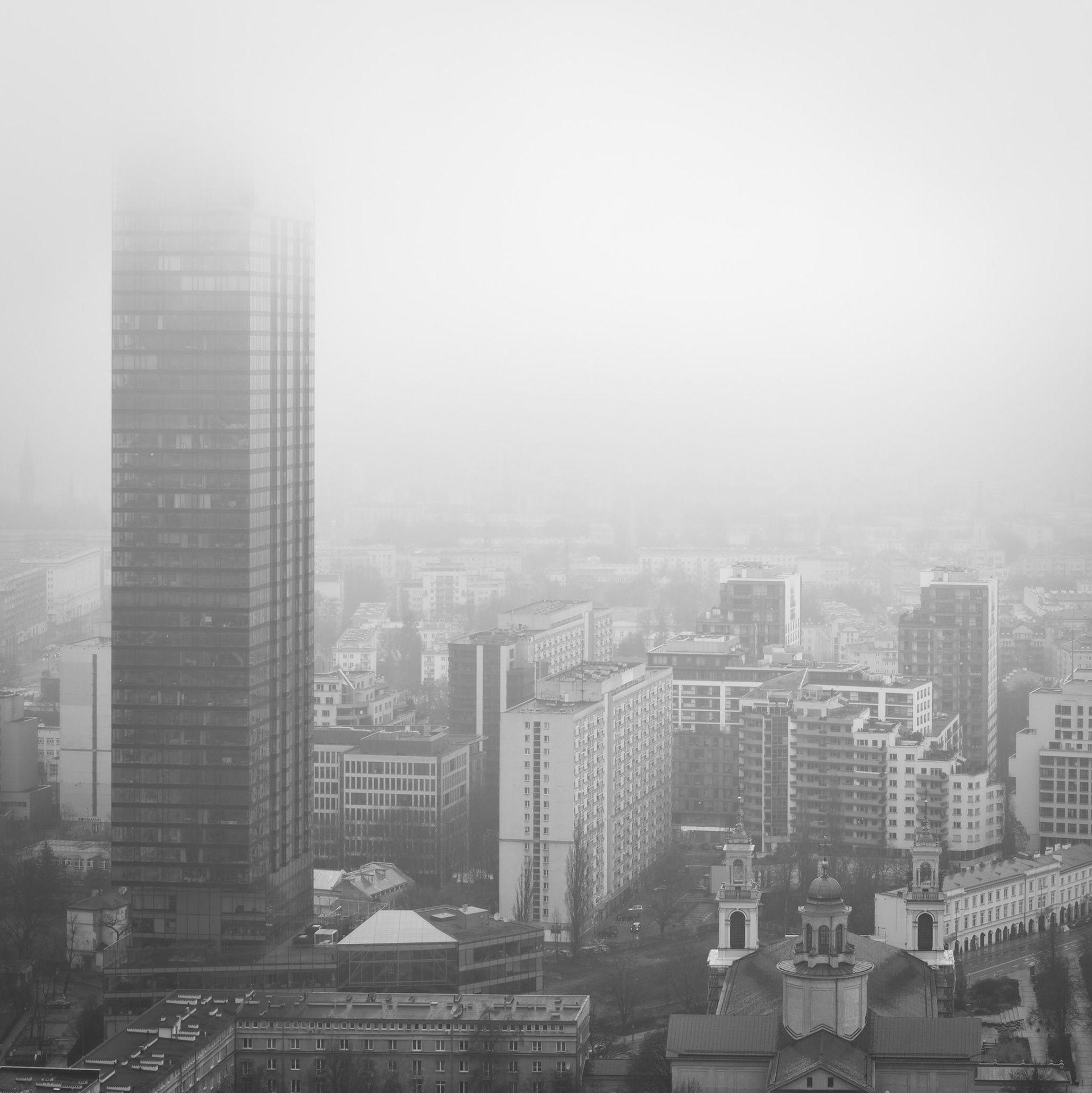 Widok z Pałacu Kultury, Warszawa. 2024