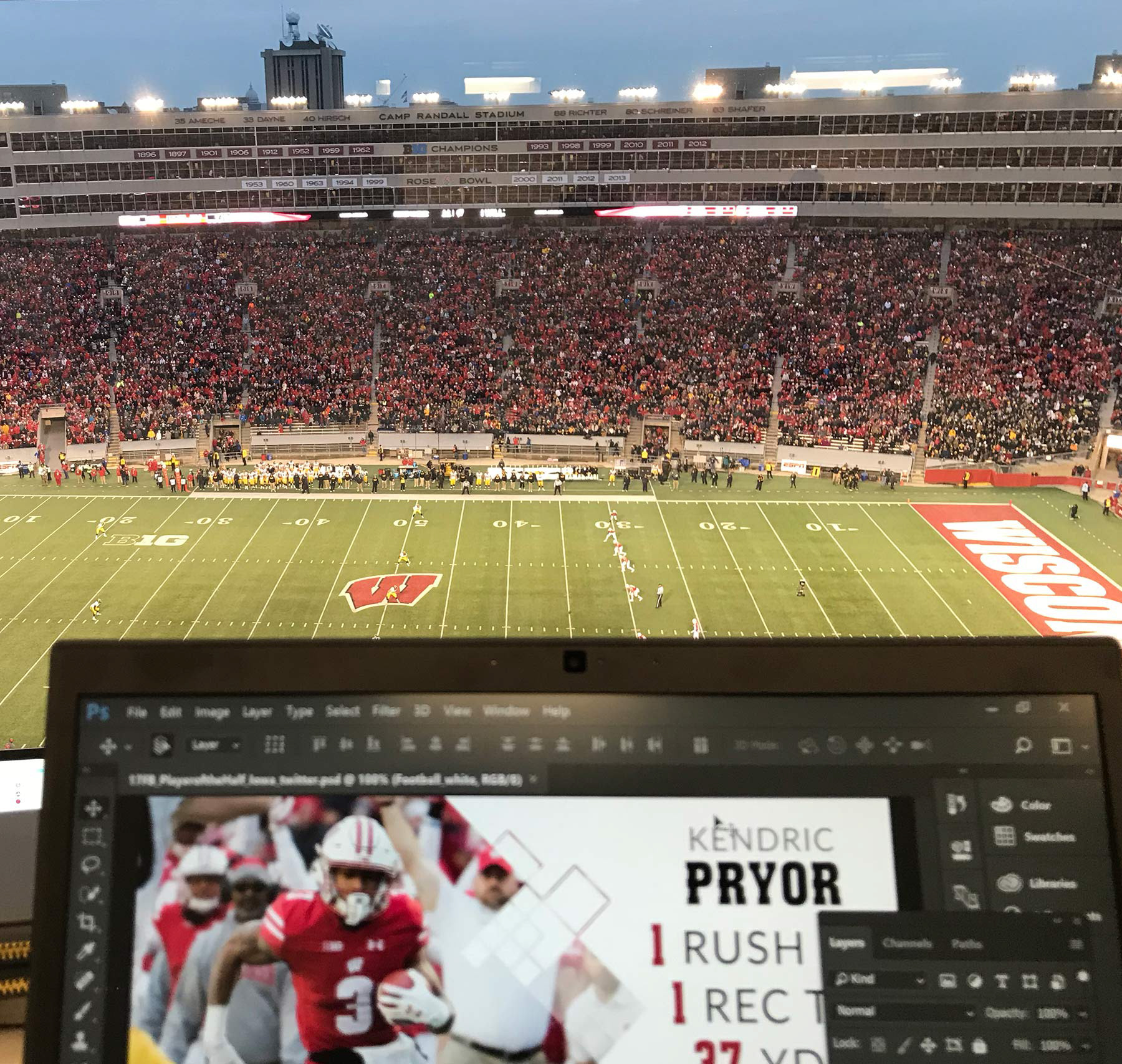 Press box as member of the media
