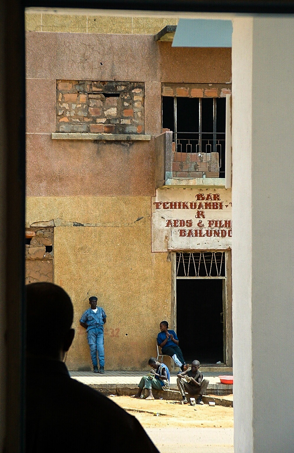 Setting up a place East of Huambo - view to the street.