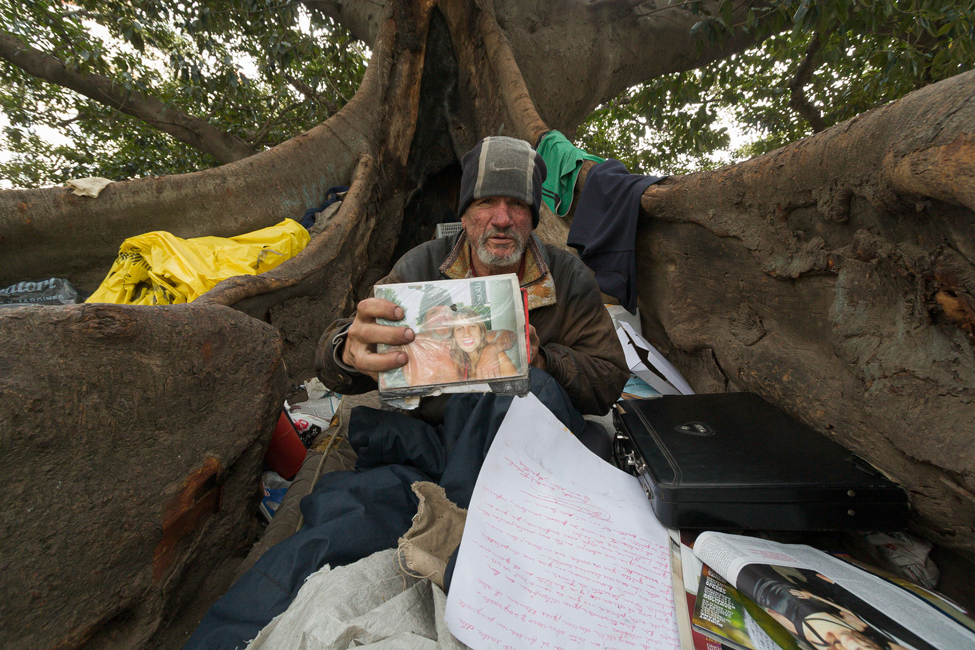 Buenos Aires, don Bustamante lived in this tree