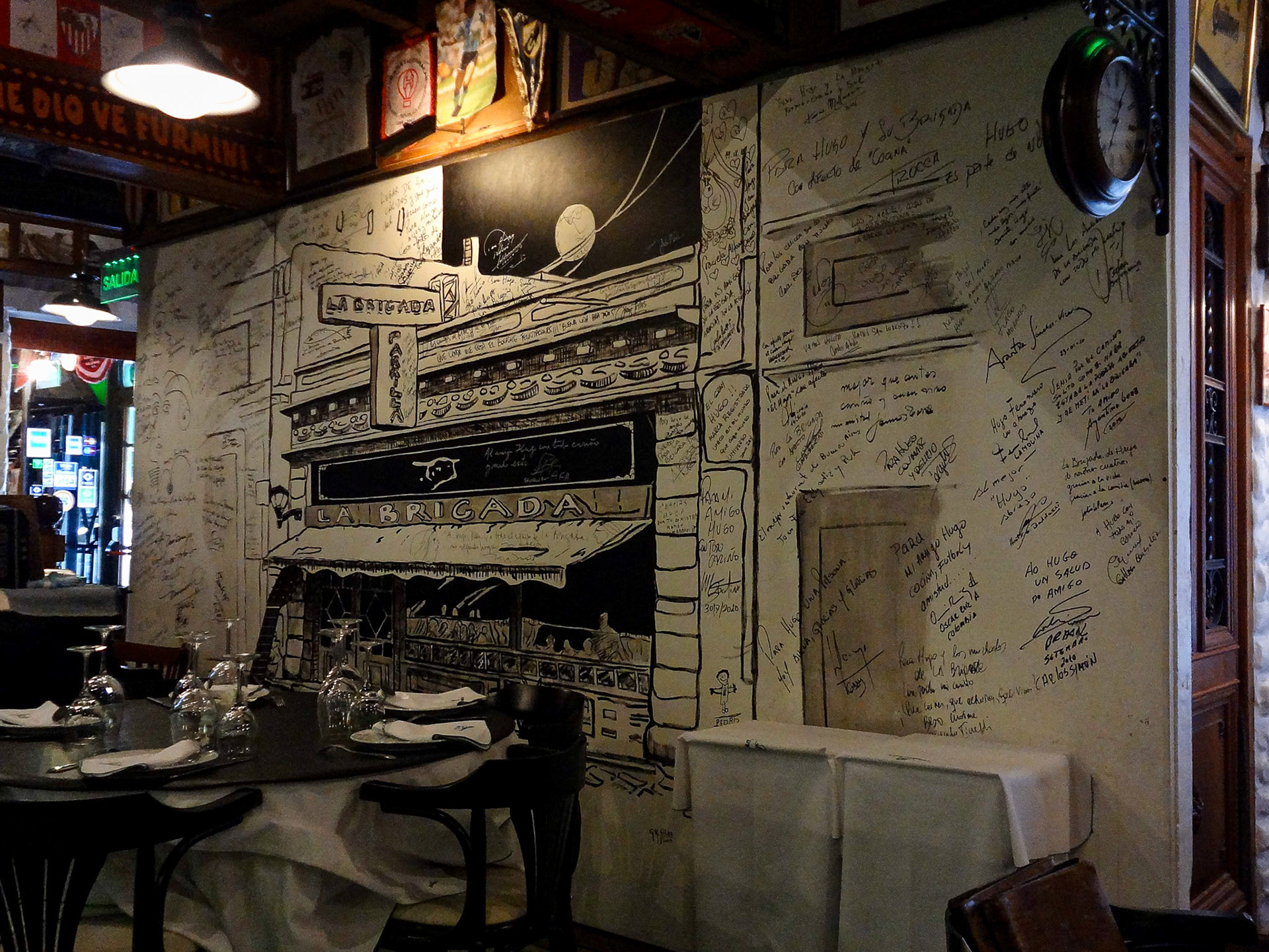 Buenos Aires, famous grill restaurant "La Brigada"