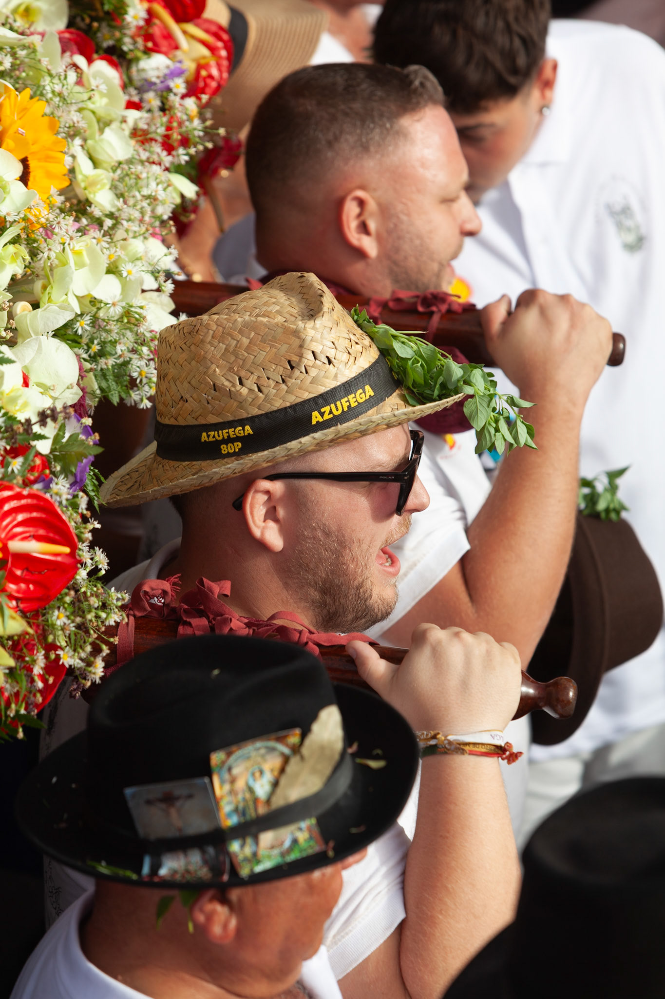 Cargadores de la Virgen. Bajada de la Virgen de El Socorro — Güímar, septiembre 2025.