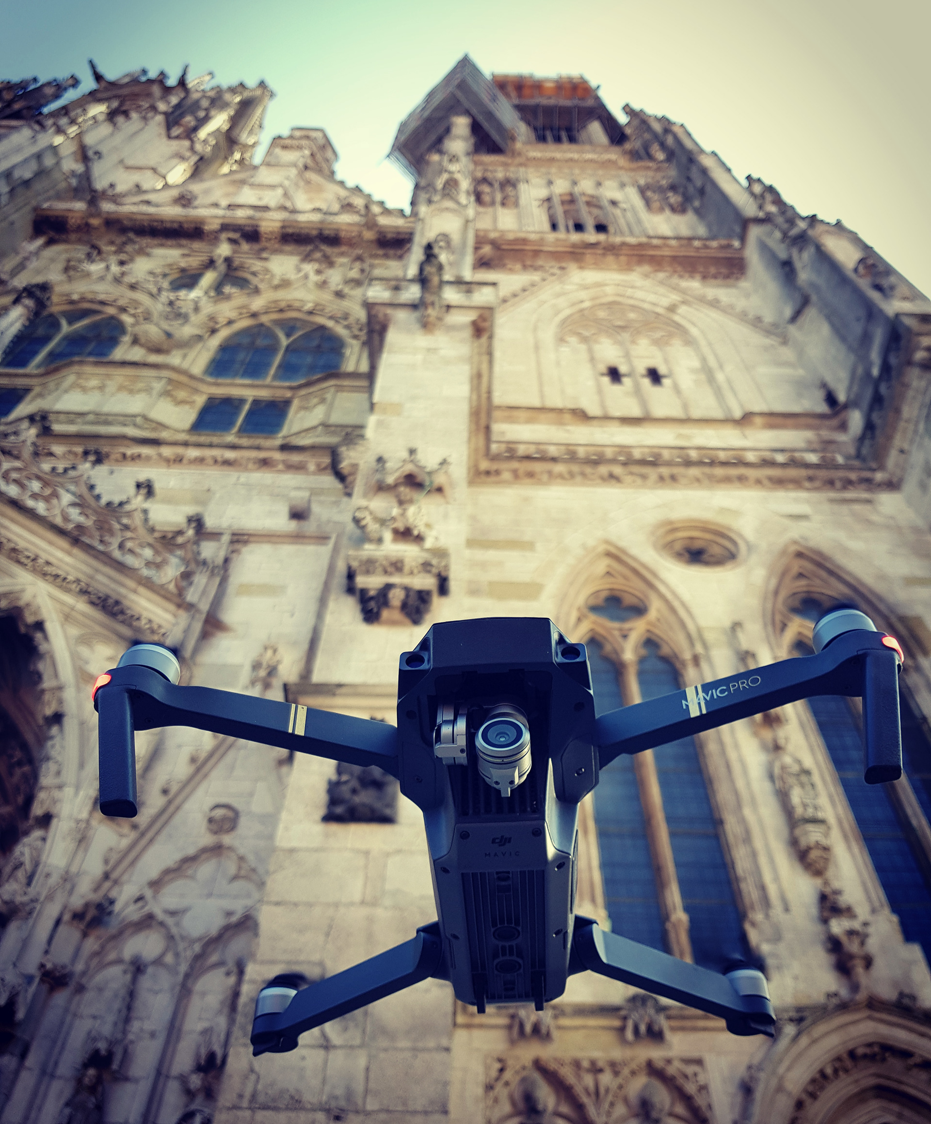 Drohnenflug Bestand Dom Regensburg