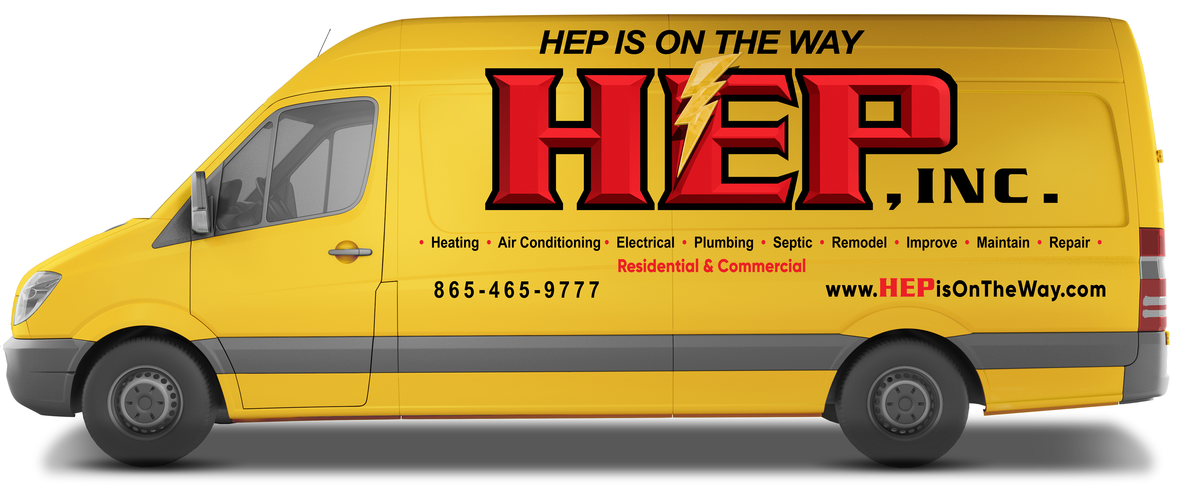 HEP vehicle-graphics concept. Open the HEP brand and marketing direction case study.