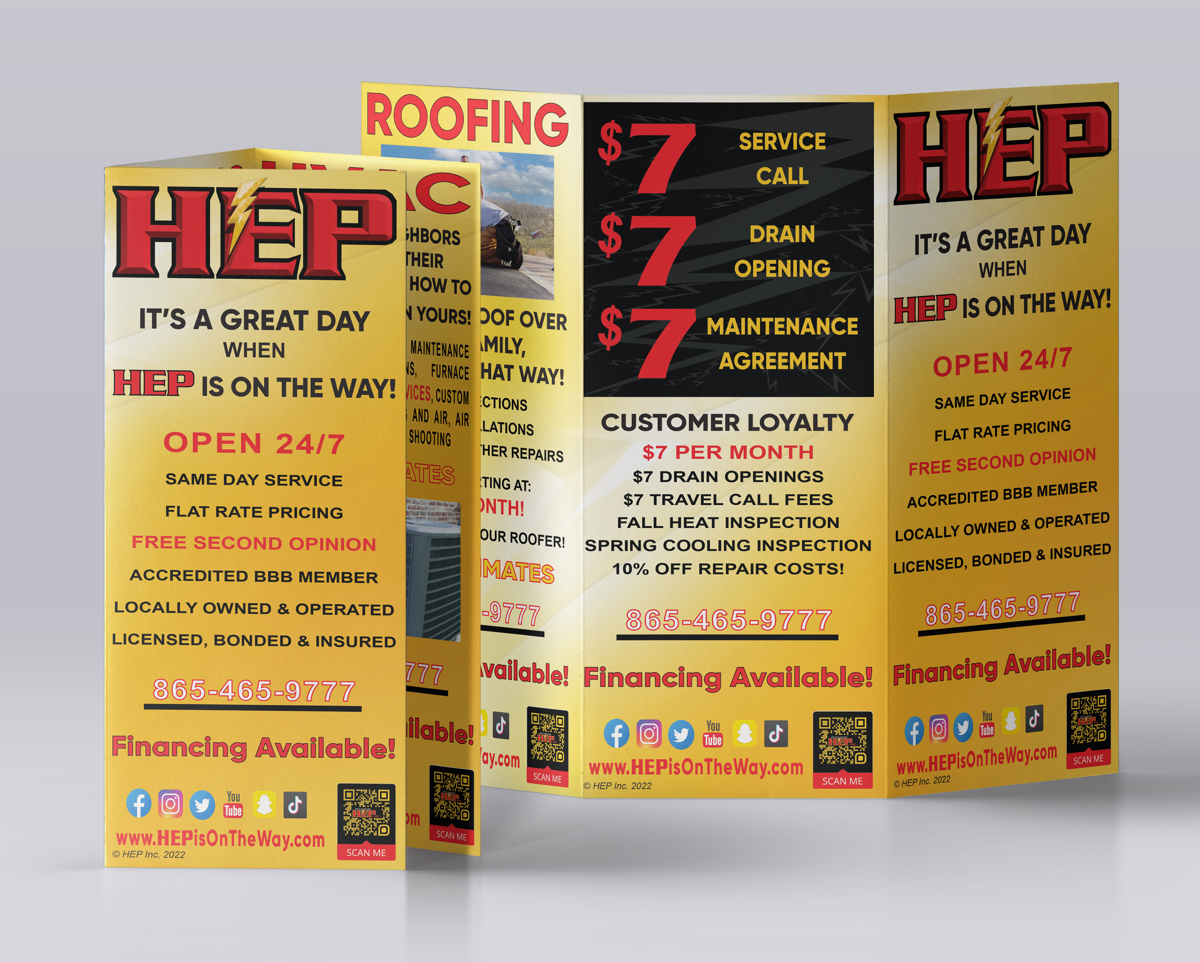 Service brochure · Information design and print production