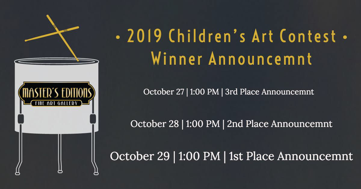 2019 winner-announcement schedule · Campaign design by Melissa Caraway