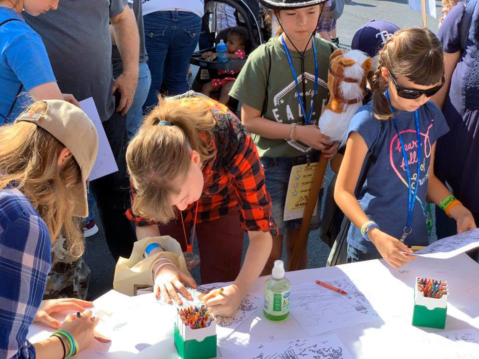 Live participation · Branded children’s activity table