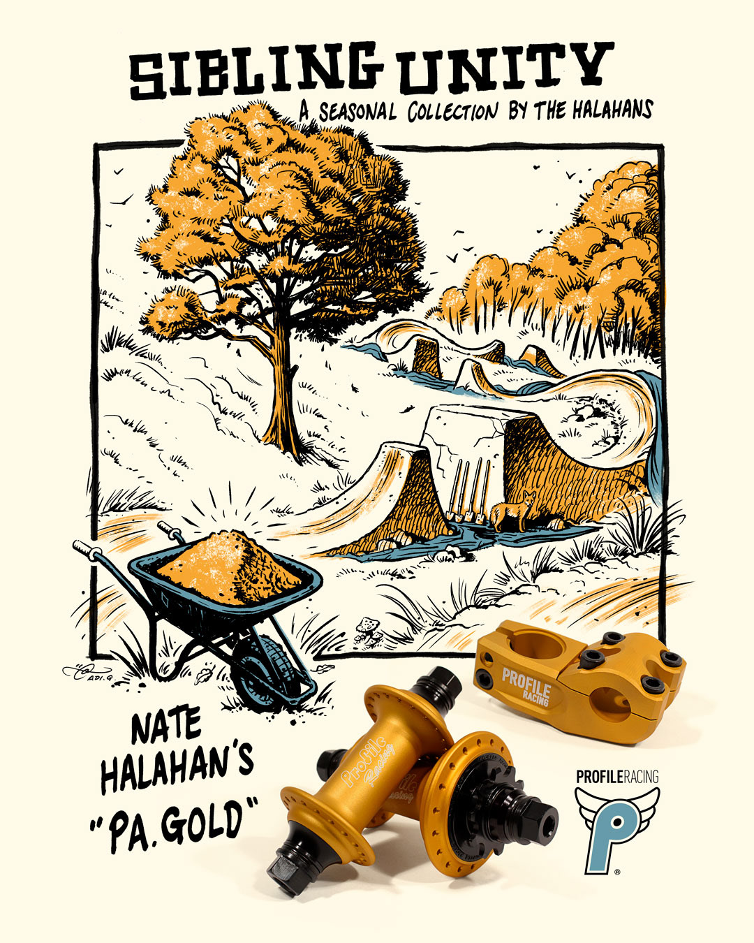 Nate Halahan's PA Gold Colourway