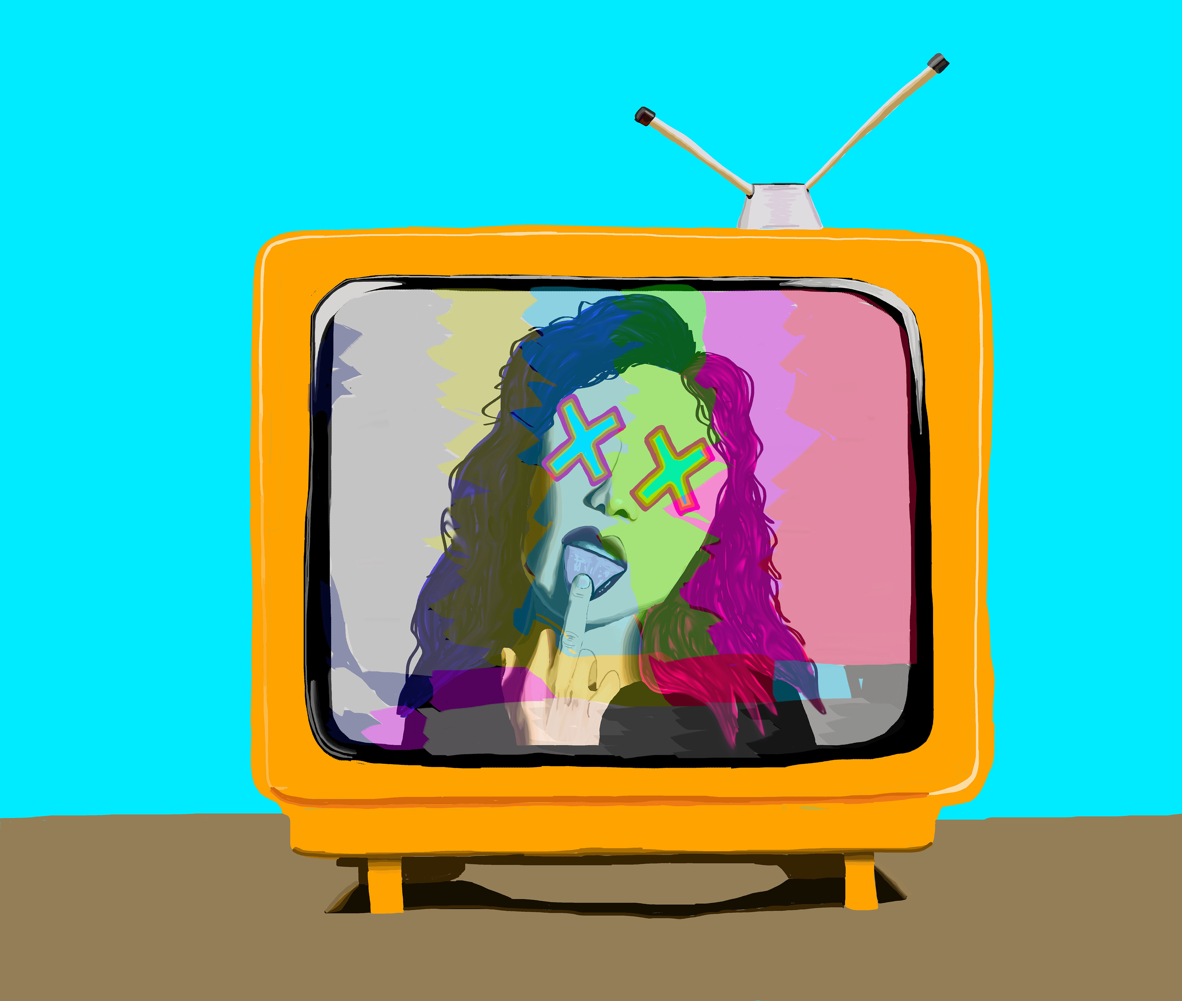 UNTITLED - A RANDOM GENERATED PROMPT SAID TO DRAW SOMETHING THAT PROBABLY SHOULD BE ON TV AND THIS IS WHAT I CAME UP WITH