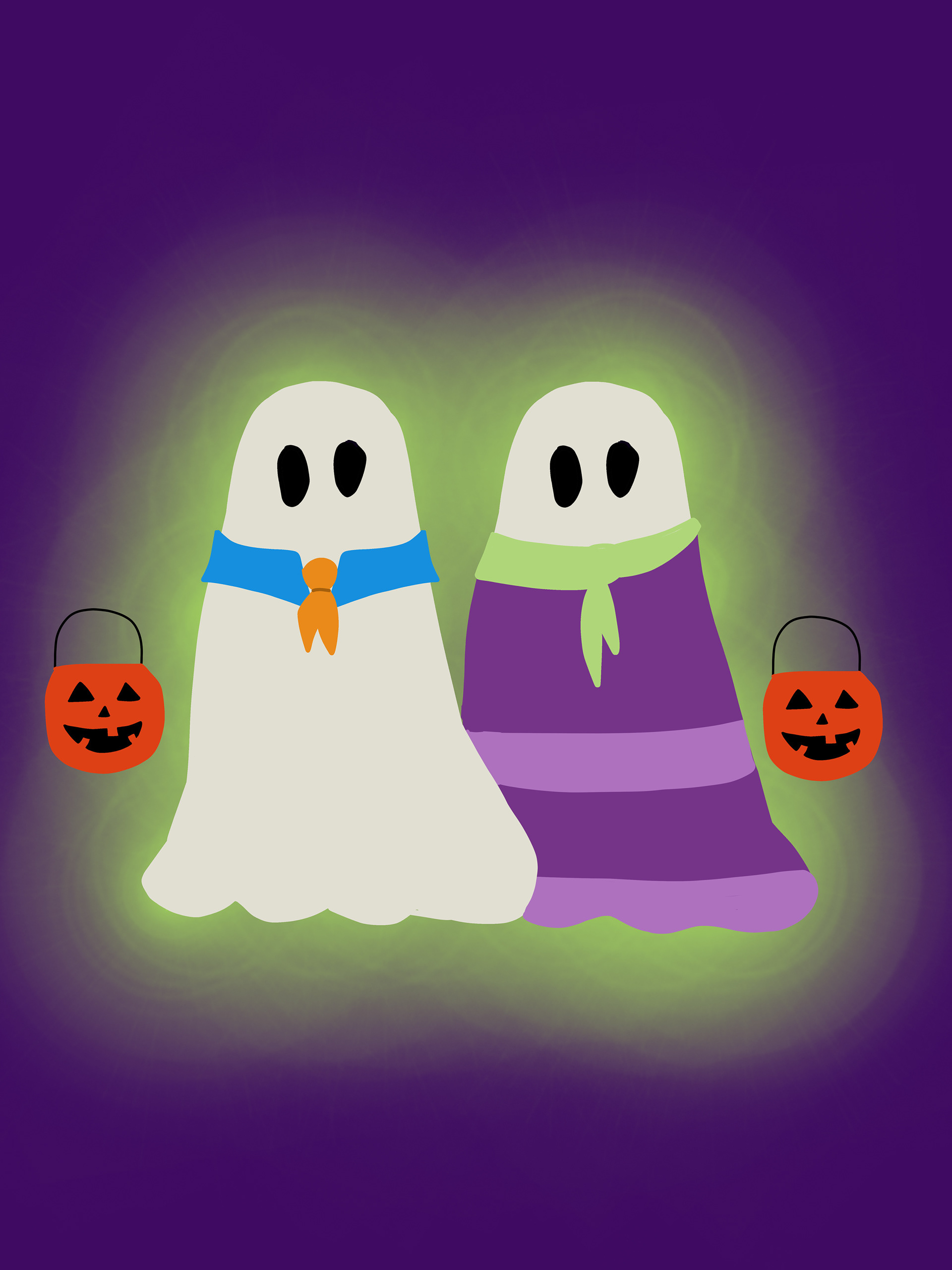 FRED AND DAPHNE THEMED GHOSTS