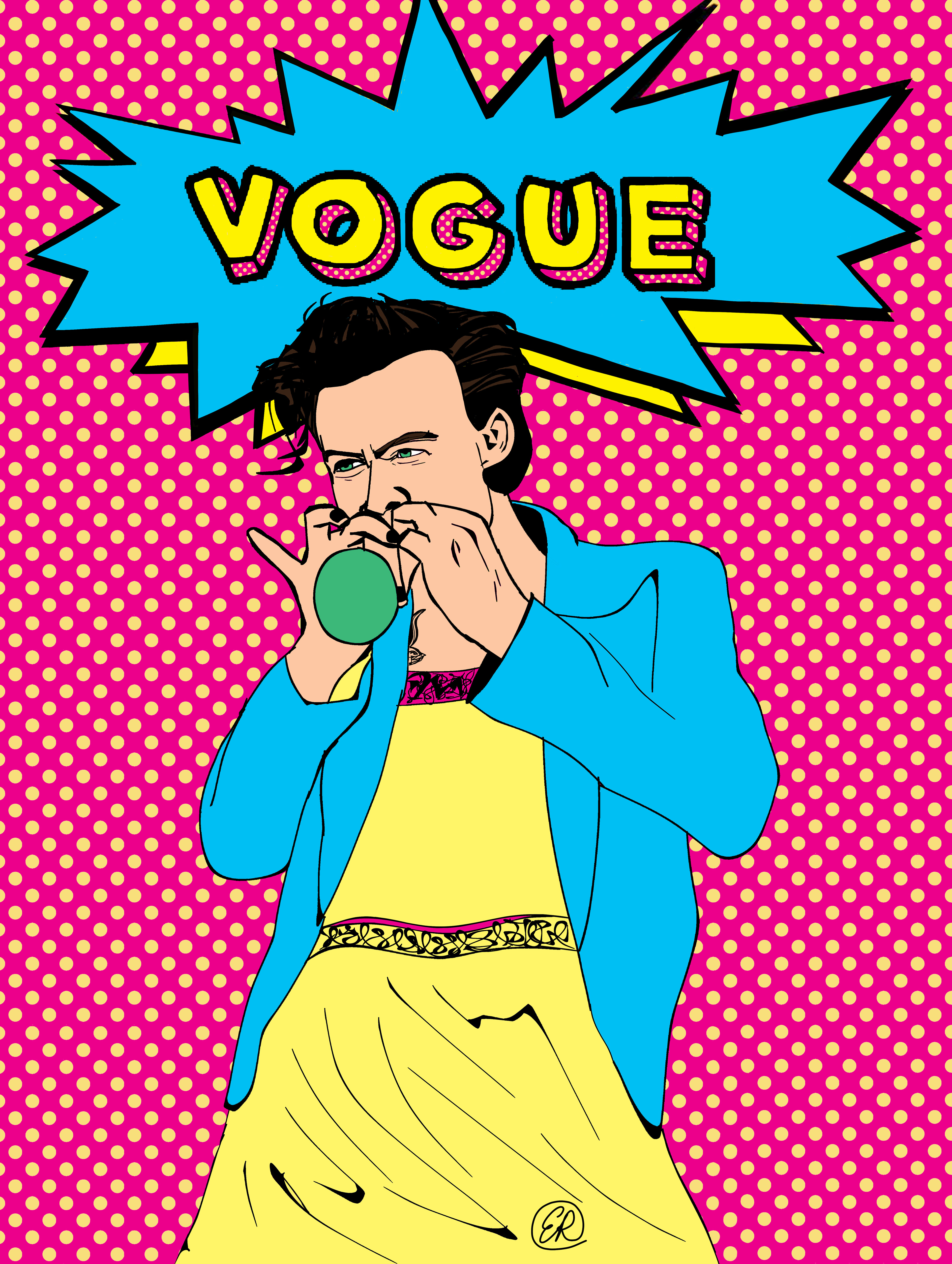 VOGUE - INSPIRED BY HARRY STYLES' VOGUE SHOOT, THE FIRST EVER SOLO-MALE ON THE COVER OF VOGUE