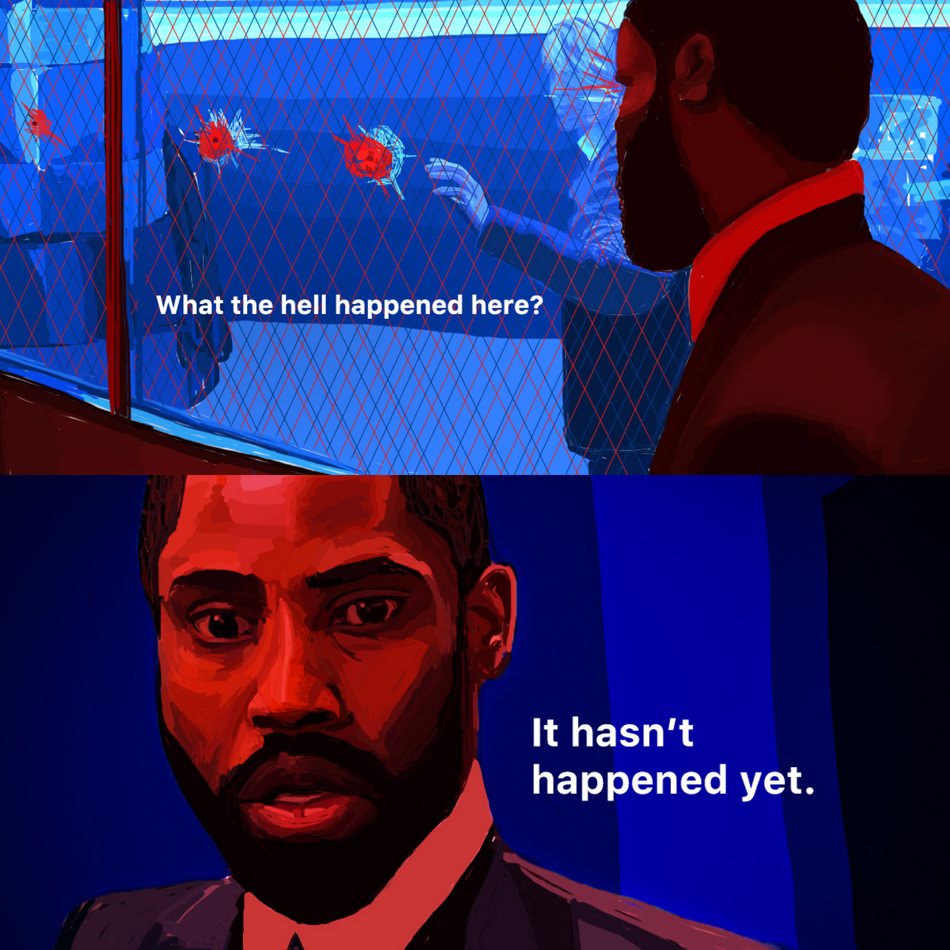 IT HASN'T HAPPENED YET - INSPIRED BY THE ICONIC SCENE IN CHRISTOPHER NOLAN'S FILM "TENET"