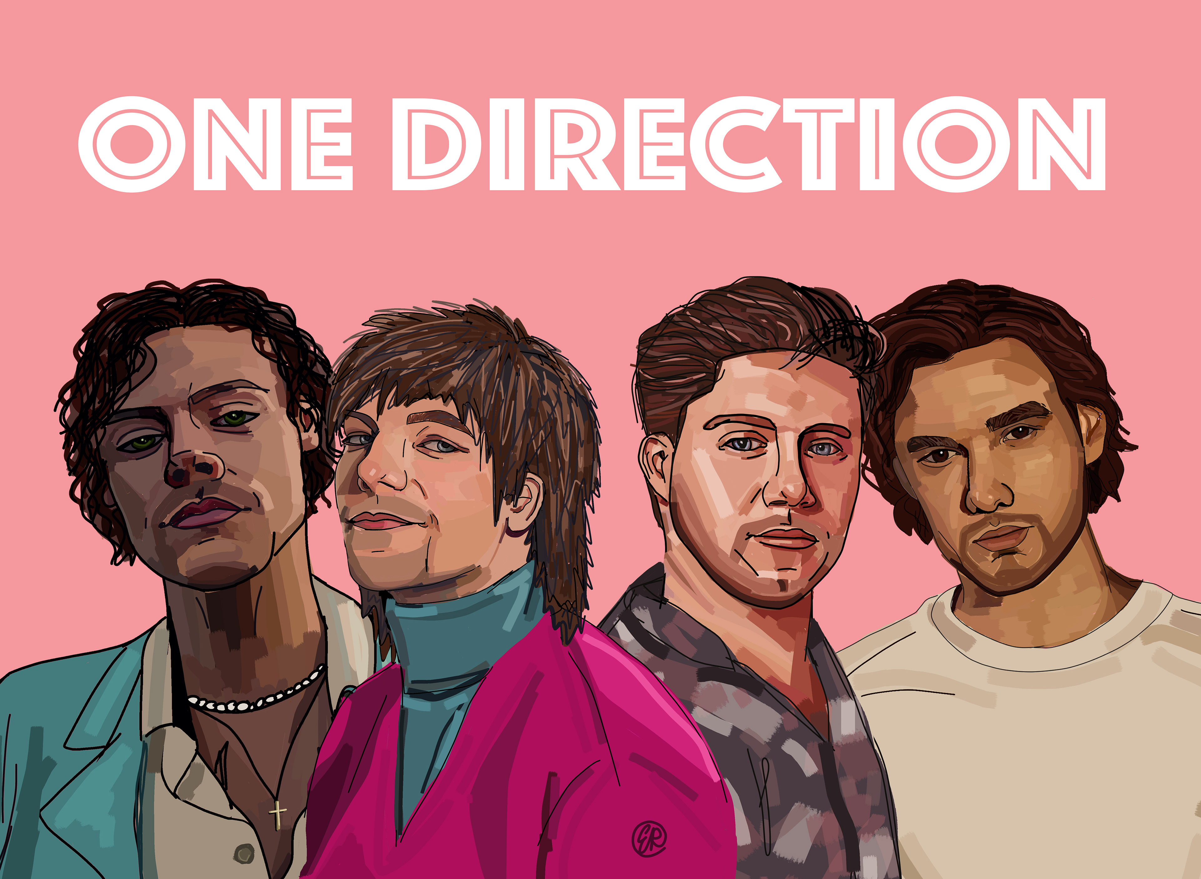1D - 2021/2022 MODERNIZED VERSION OF THE BAND ONE DIRECTION FEATURING HARRY STYLES, LOUIS TOMLINSON, NIALL HORAN, AND LIAM PAYNE.