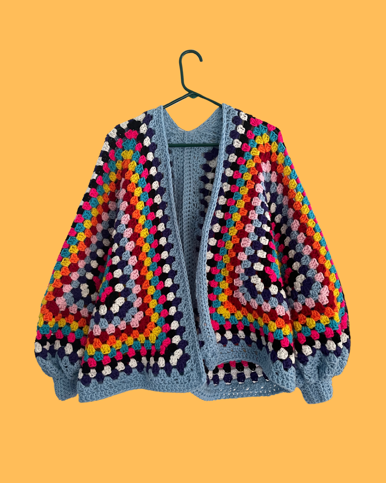 rainbow hexagon cardigan