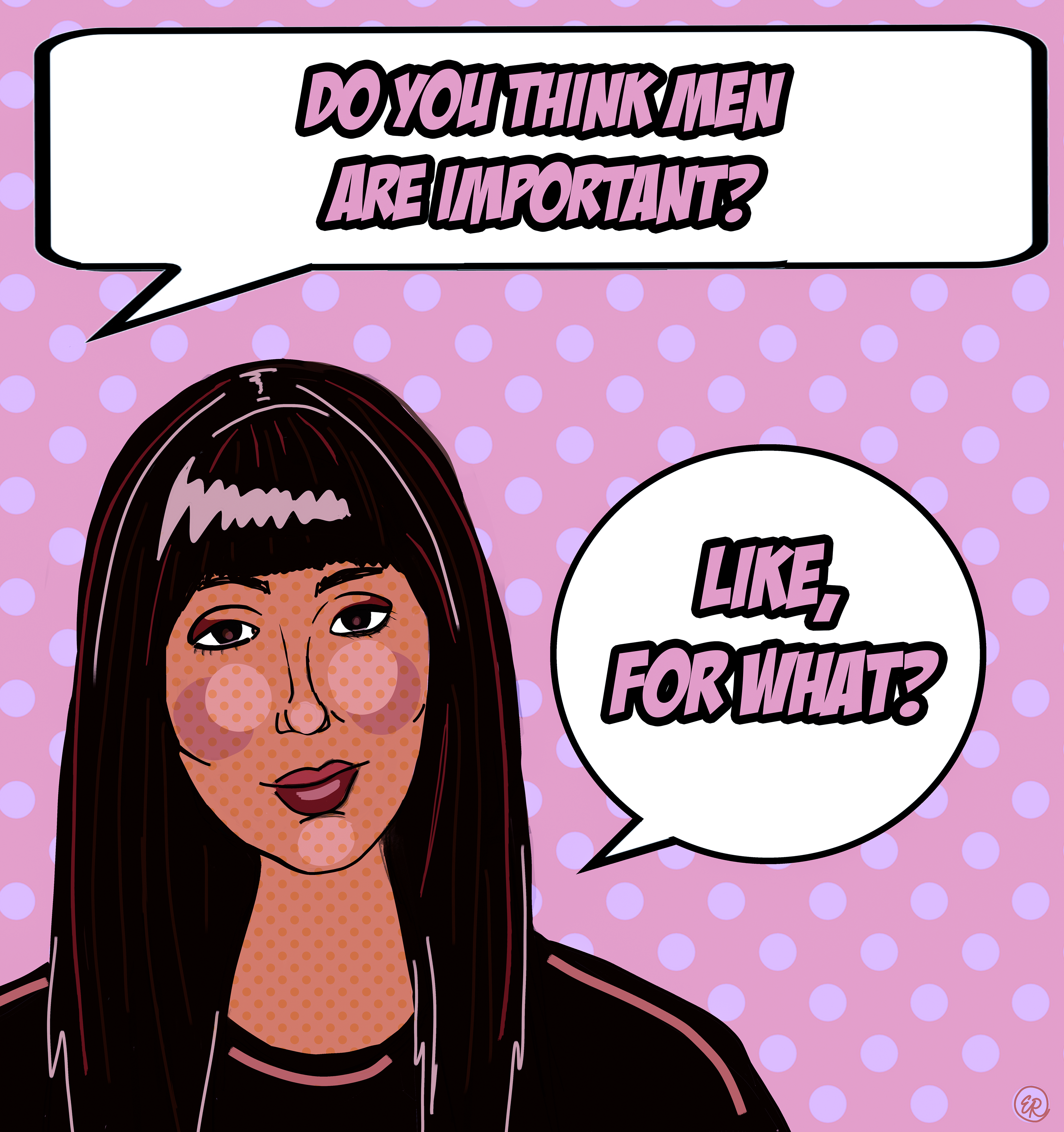 "LIKE, FOR WHAT?" - POP ART INSPIRED BY A QUOTE BY CHER
