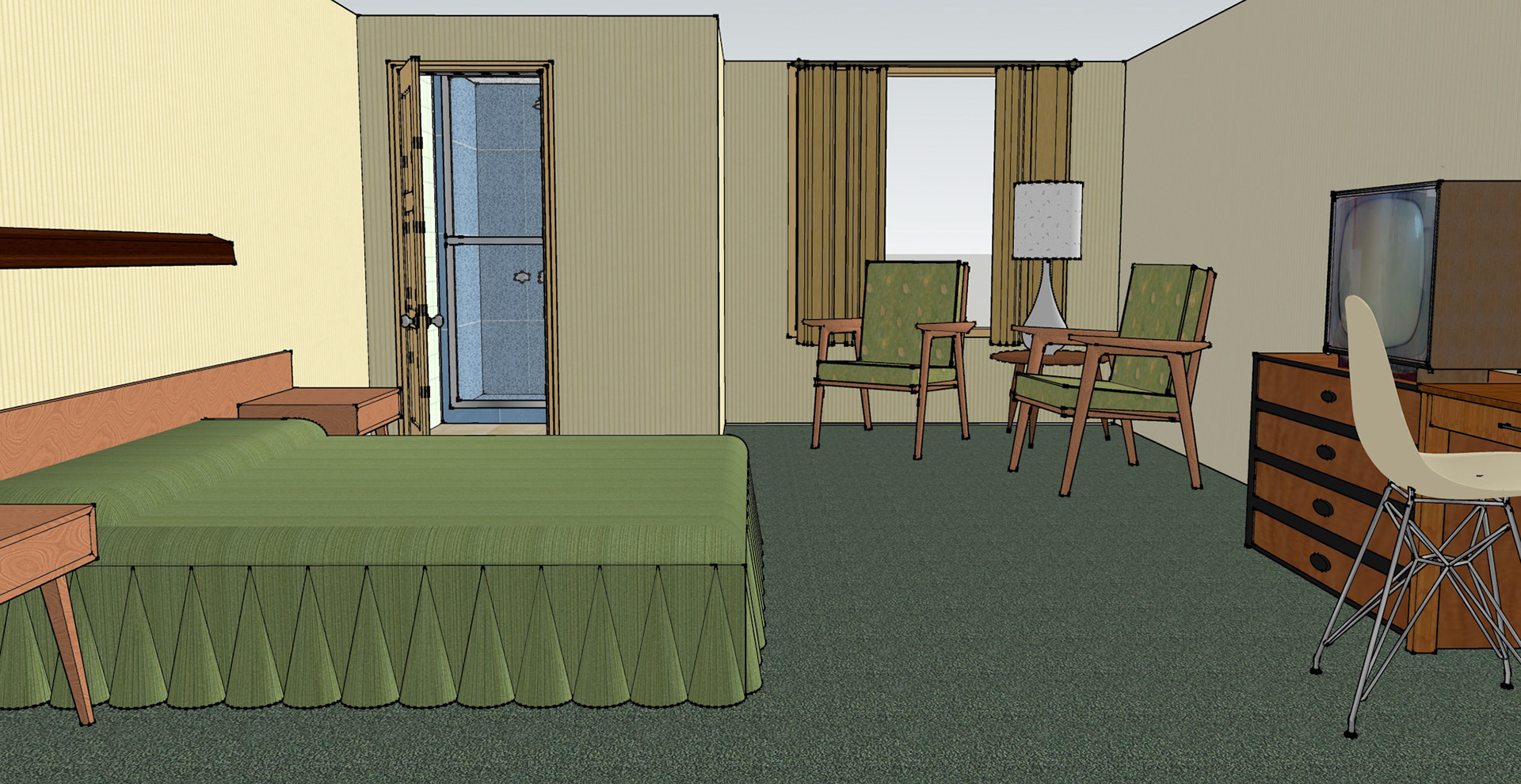 Sketchup Set for Short Film