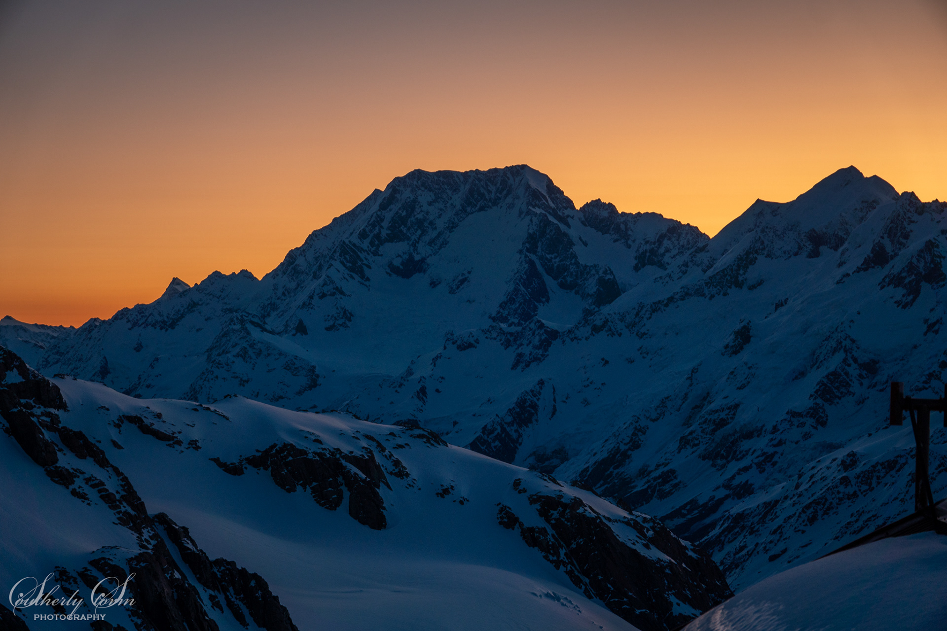 Sunset on Aoraki Mt Cook