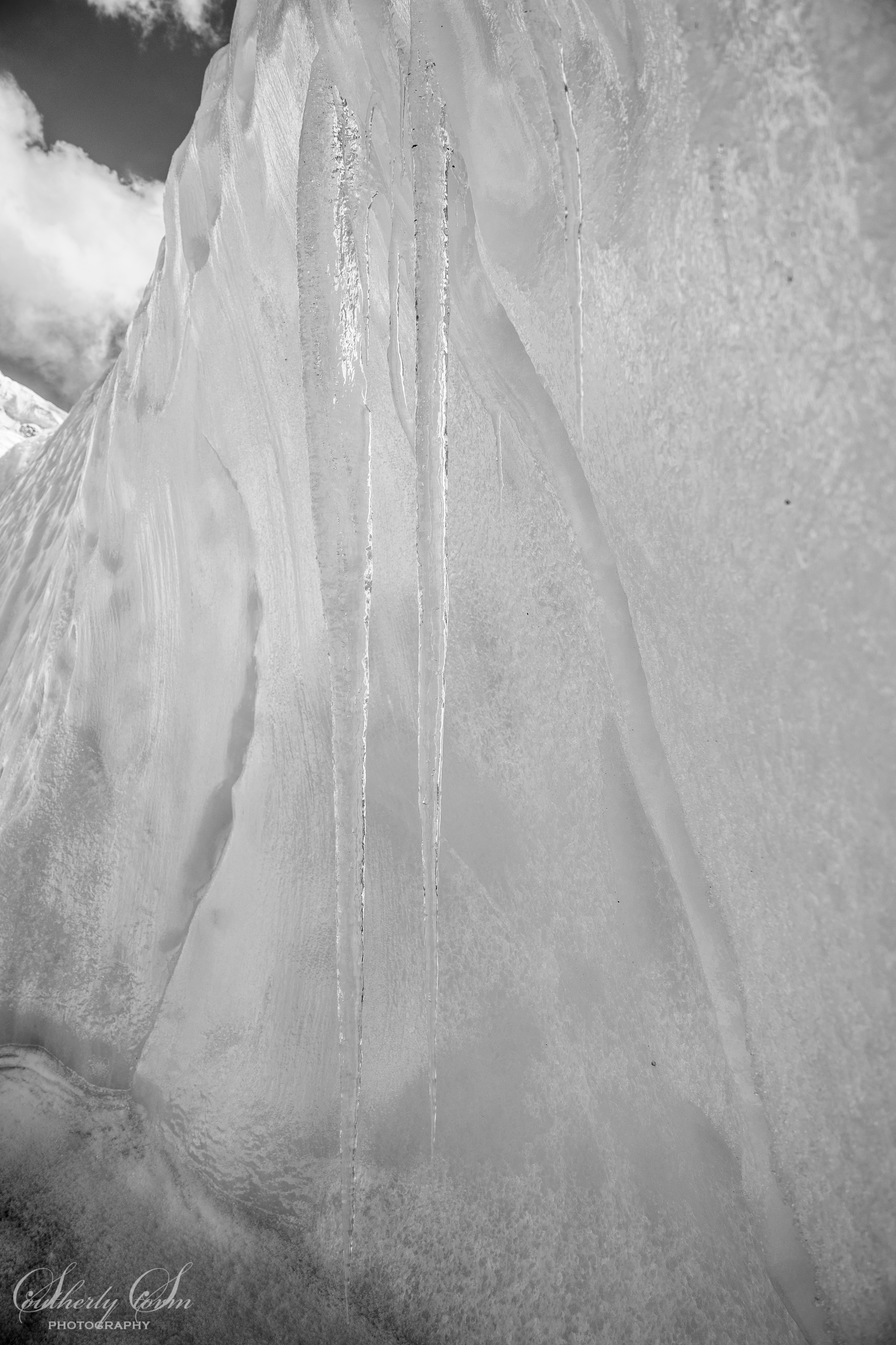 Icicles on the Khumbu glacier
