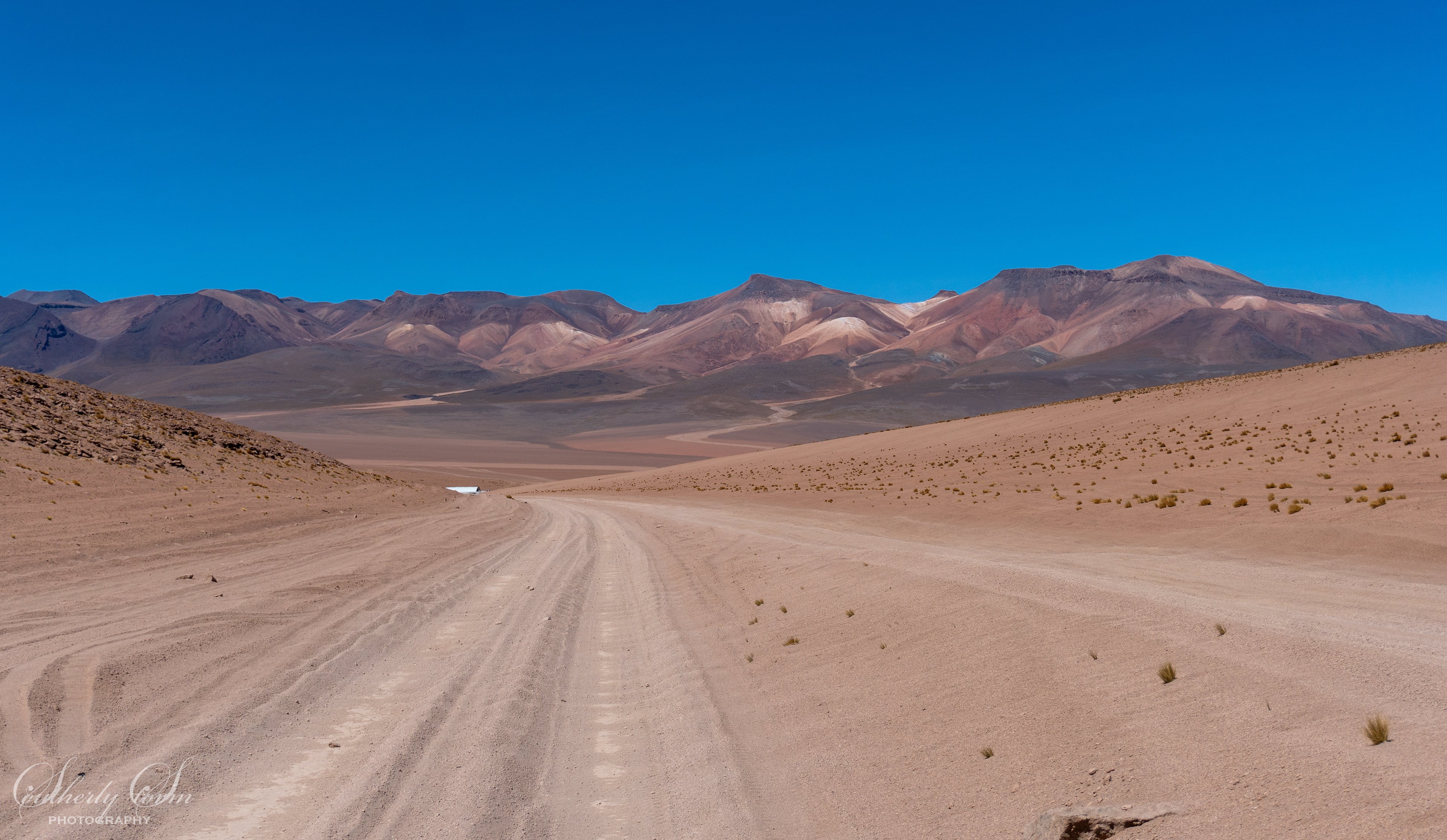 Beautifully coloured hills in Bolivia