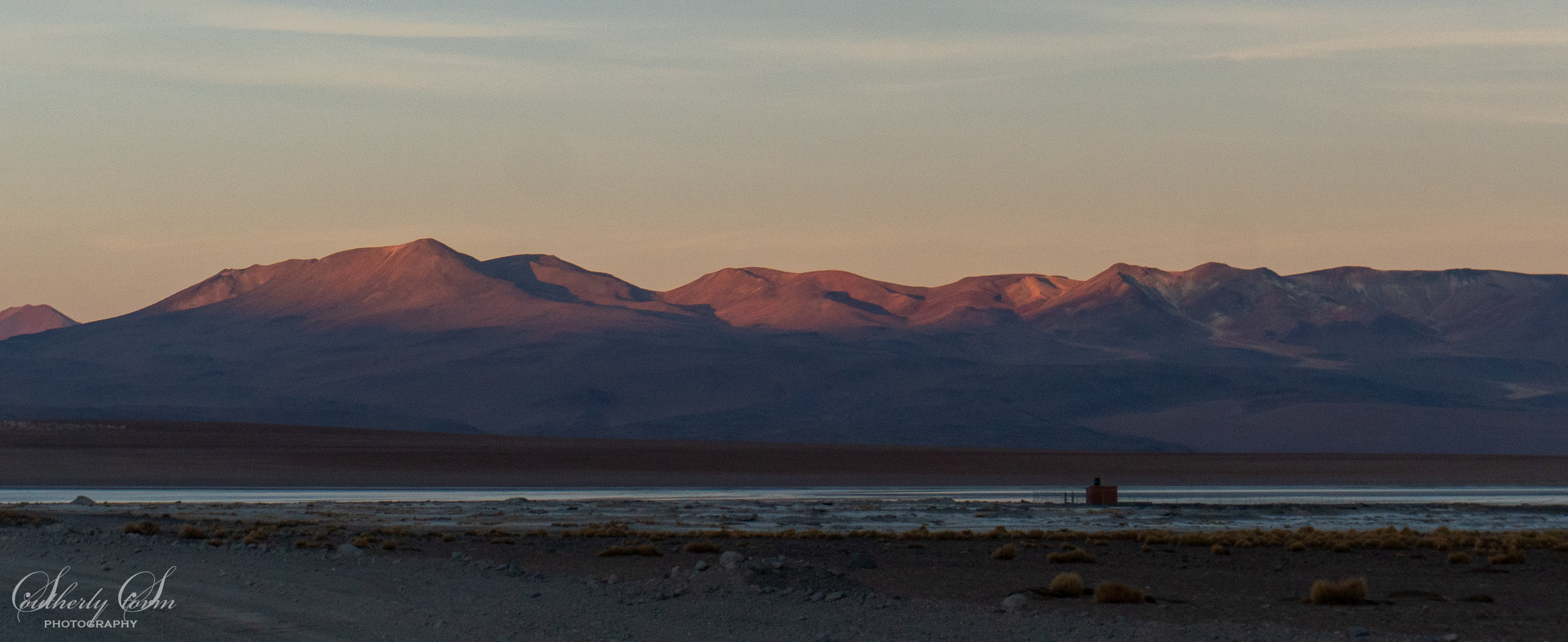 Evening light of the Bolivian mountains