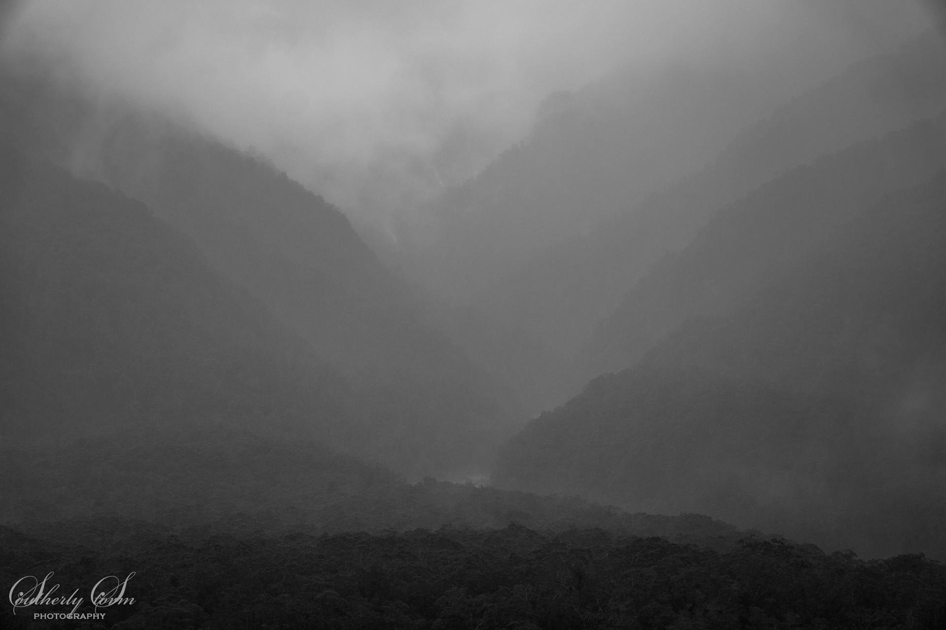 Mist and hills