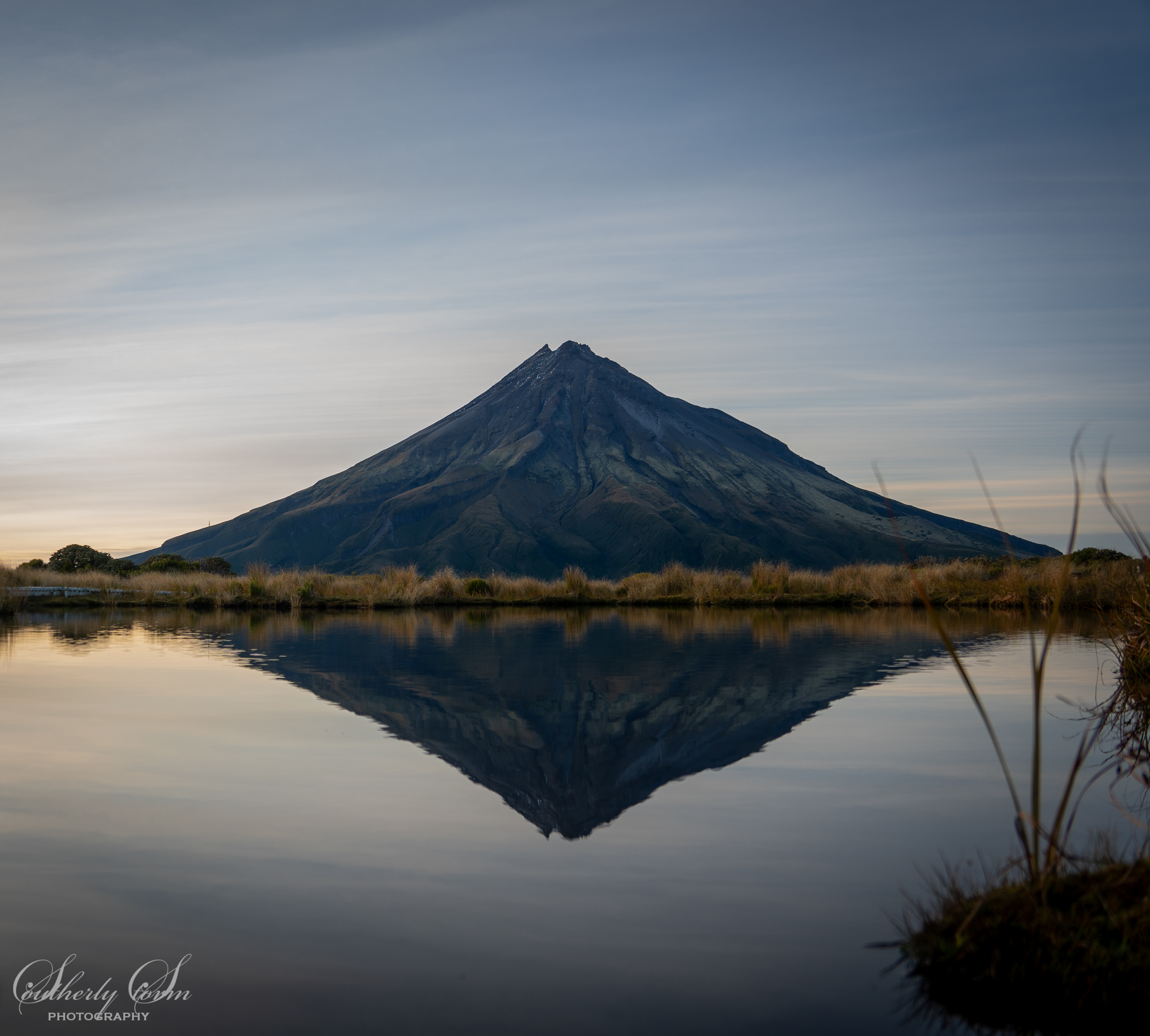 Mt Taranaki reflected in Pouakai Tarn