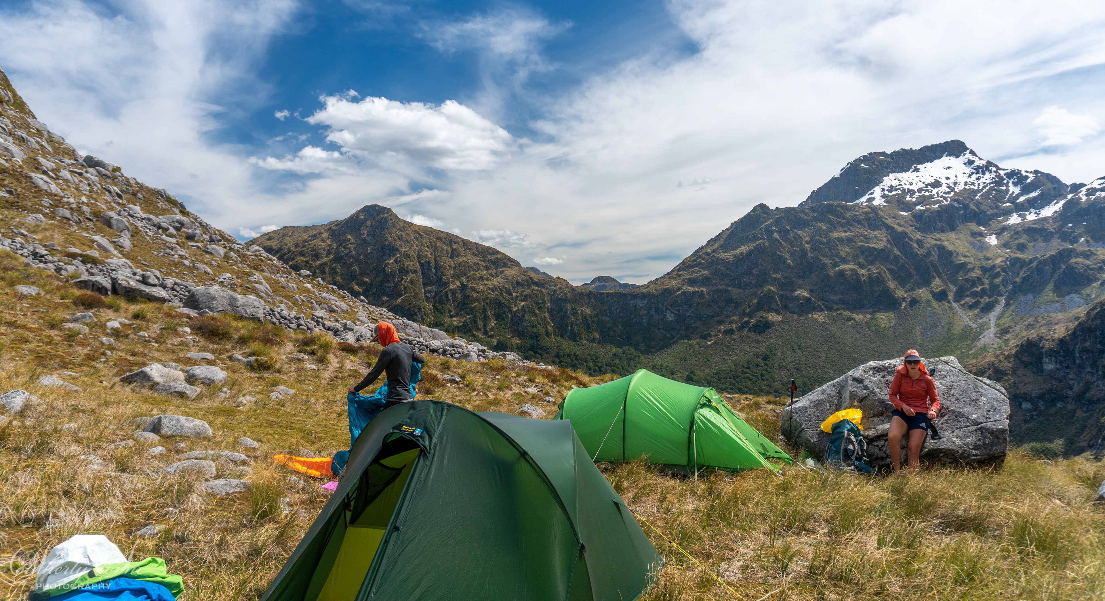 Campsite in the mountains