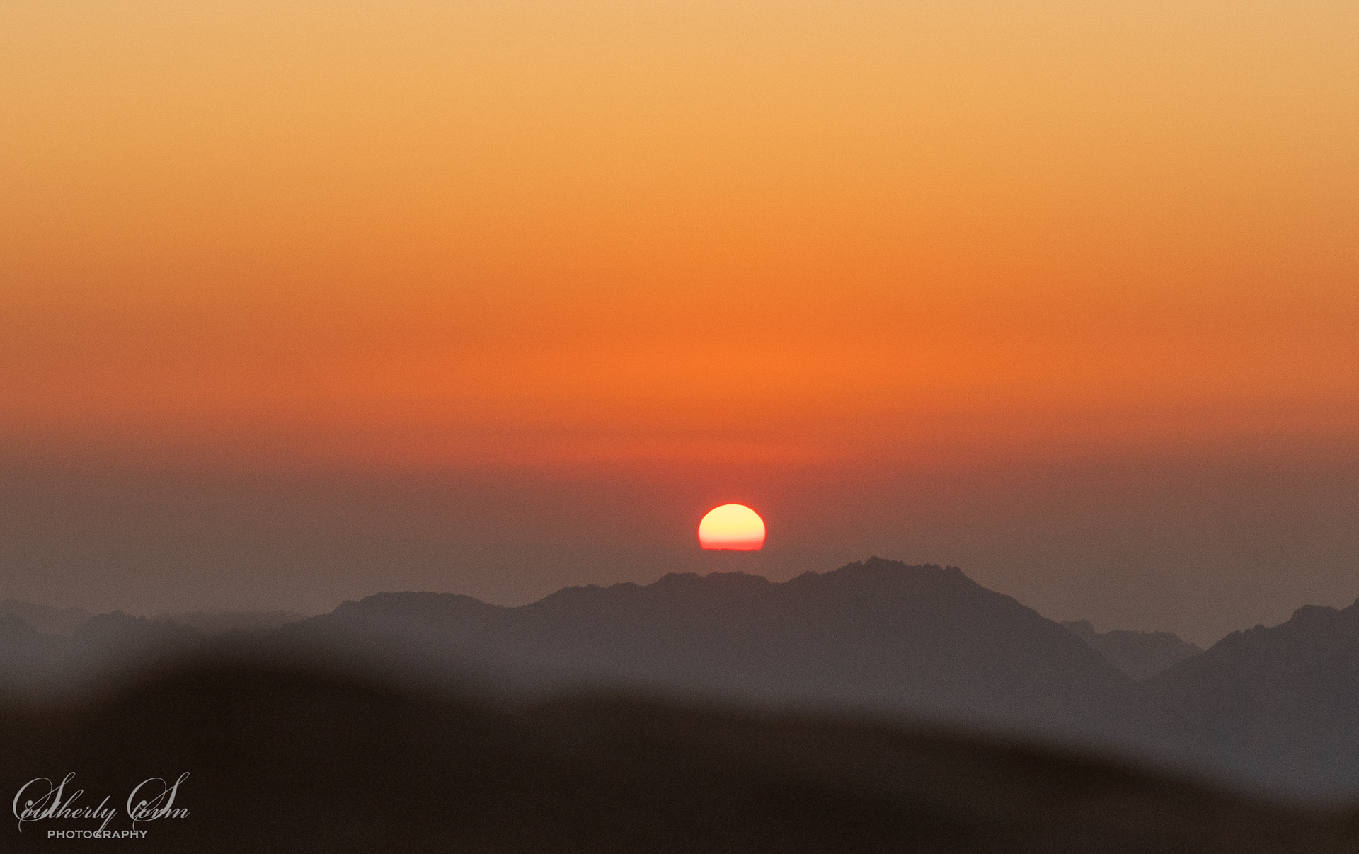 Sunset mirage Jebel Rum