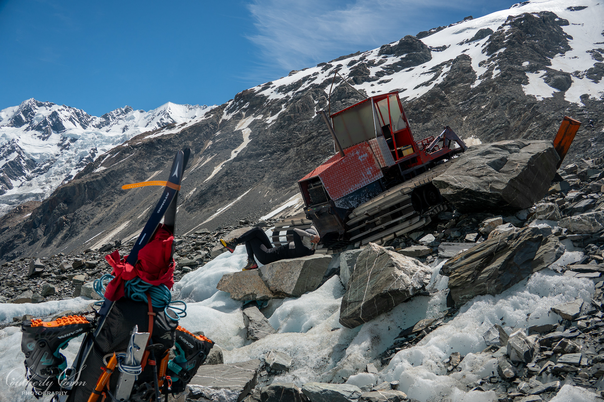 Old Pistenbully Tasman Glacier