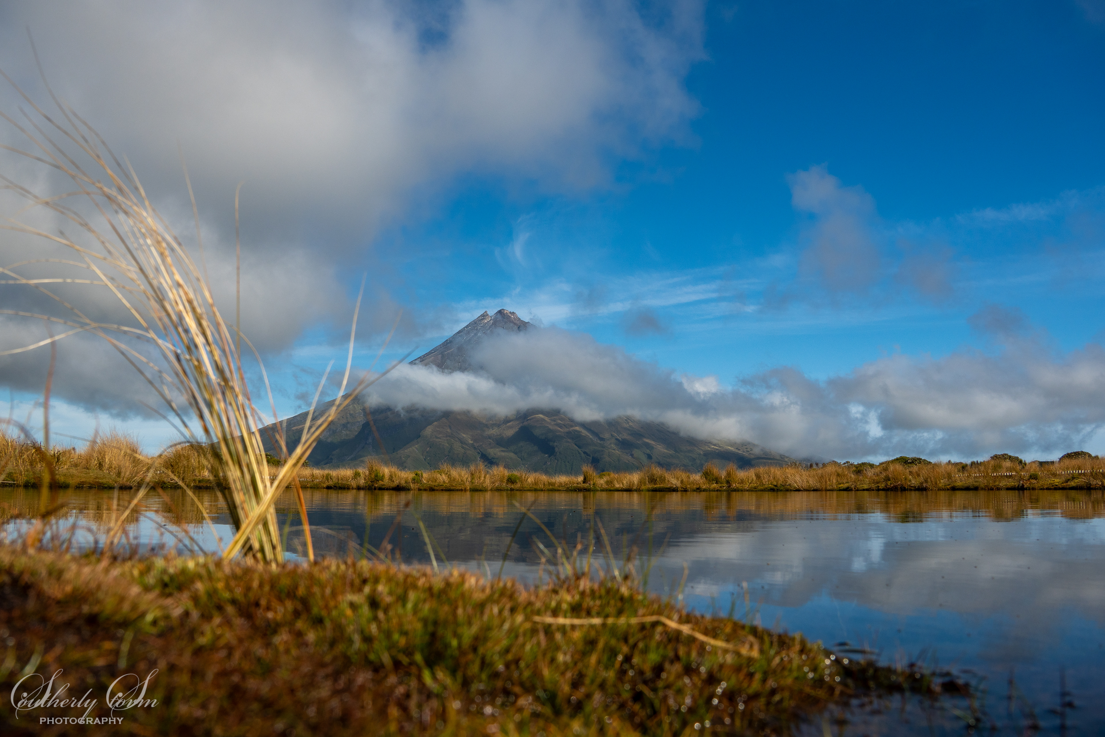 Mt Taranaki from Pouakai Tarns