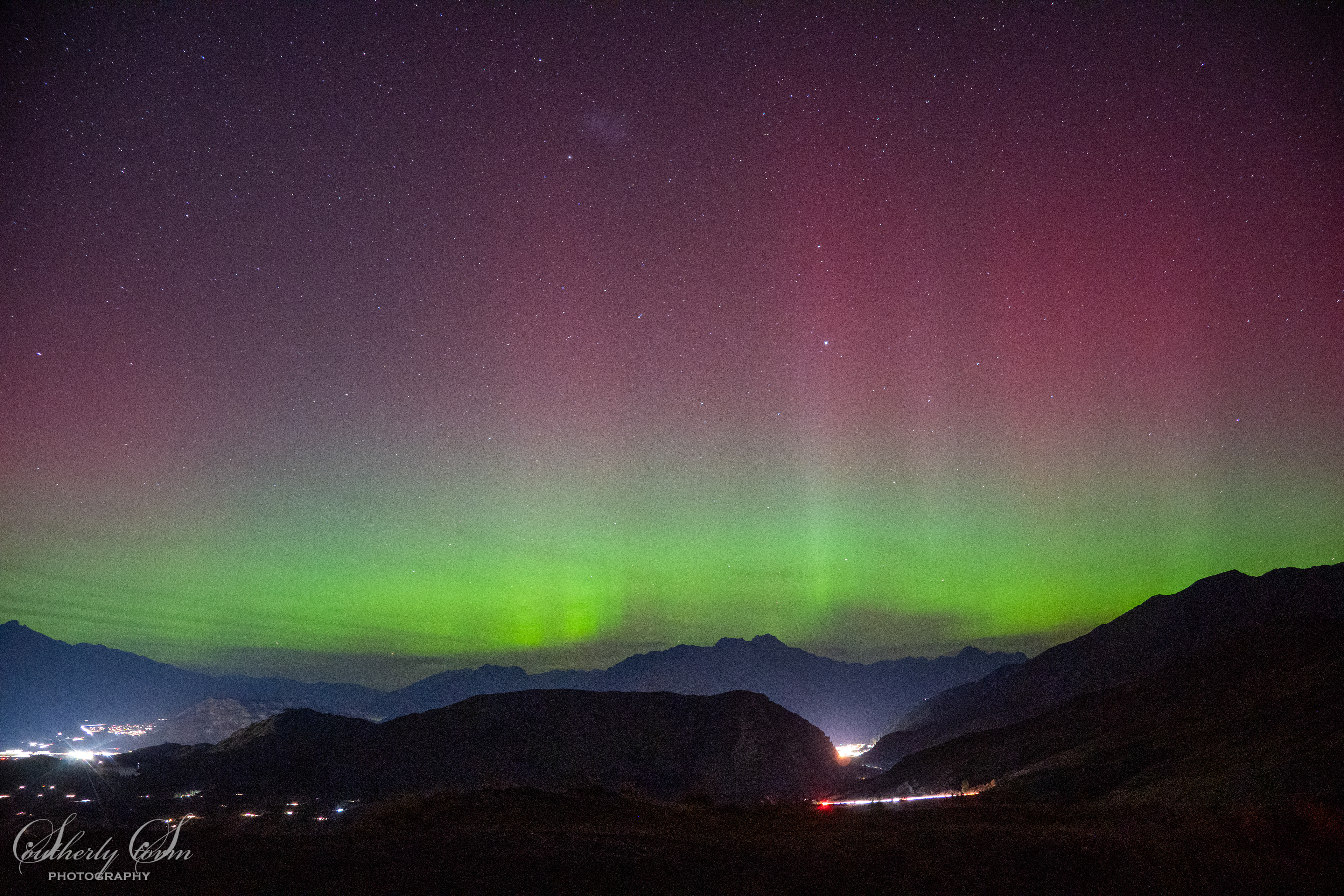 Aurora Australis from Coronet Peak
