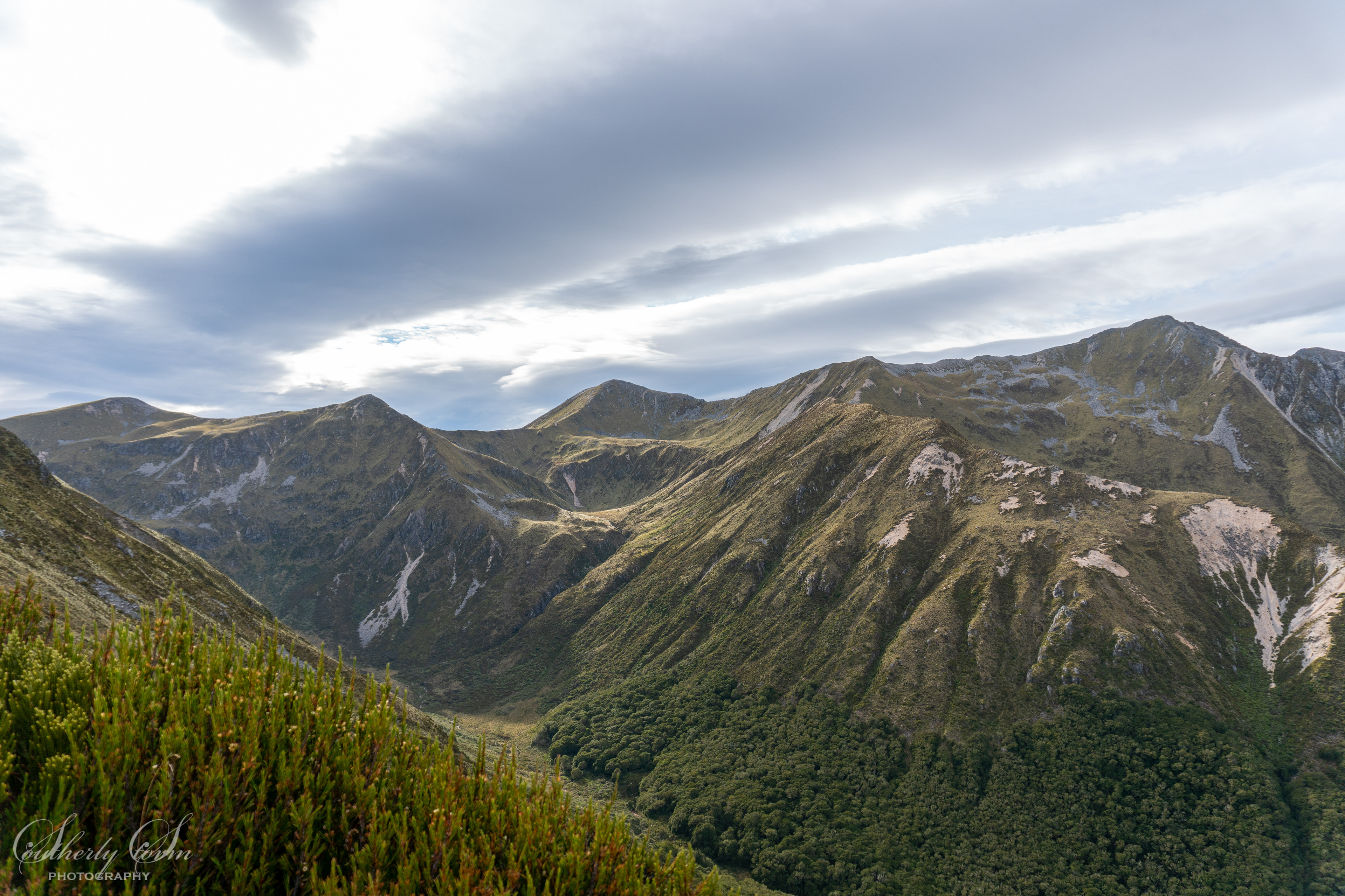 Scenic view with atmospheric sky