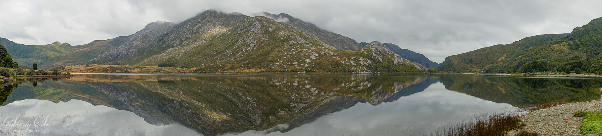 Boulder Lake panoramic reflection