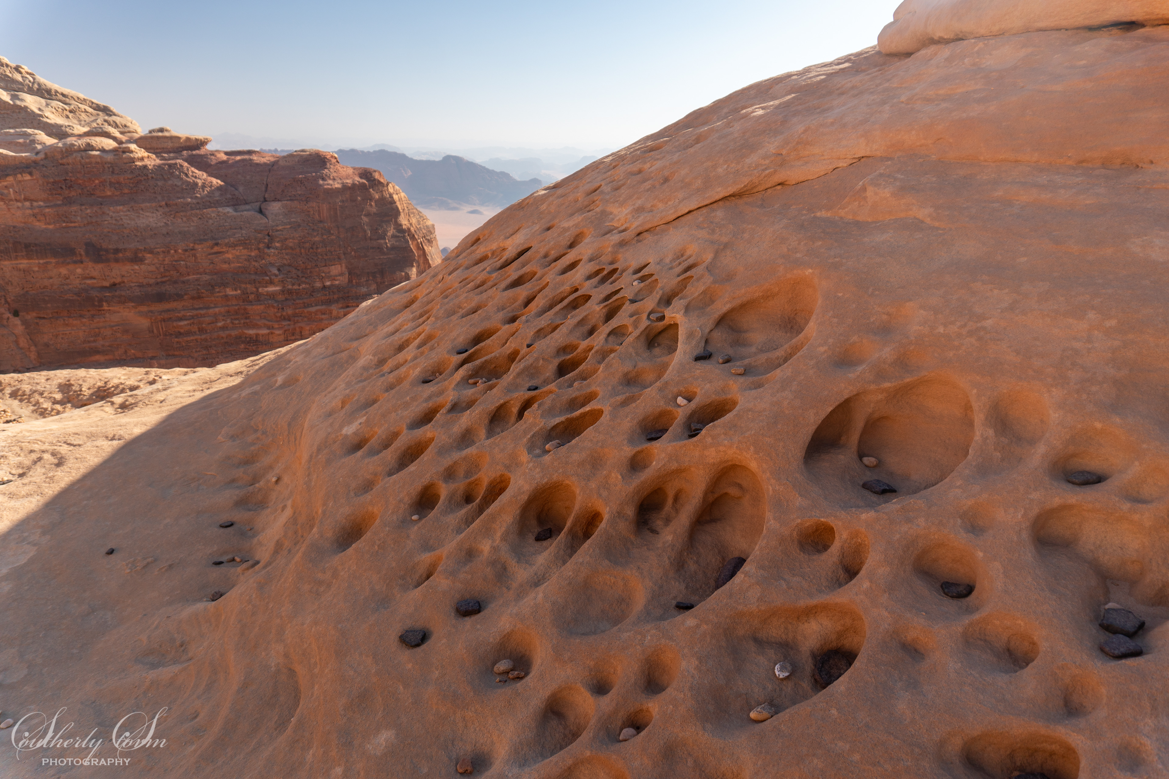 Sandstone erosion on Jebel Rum