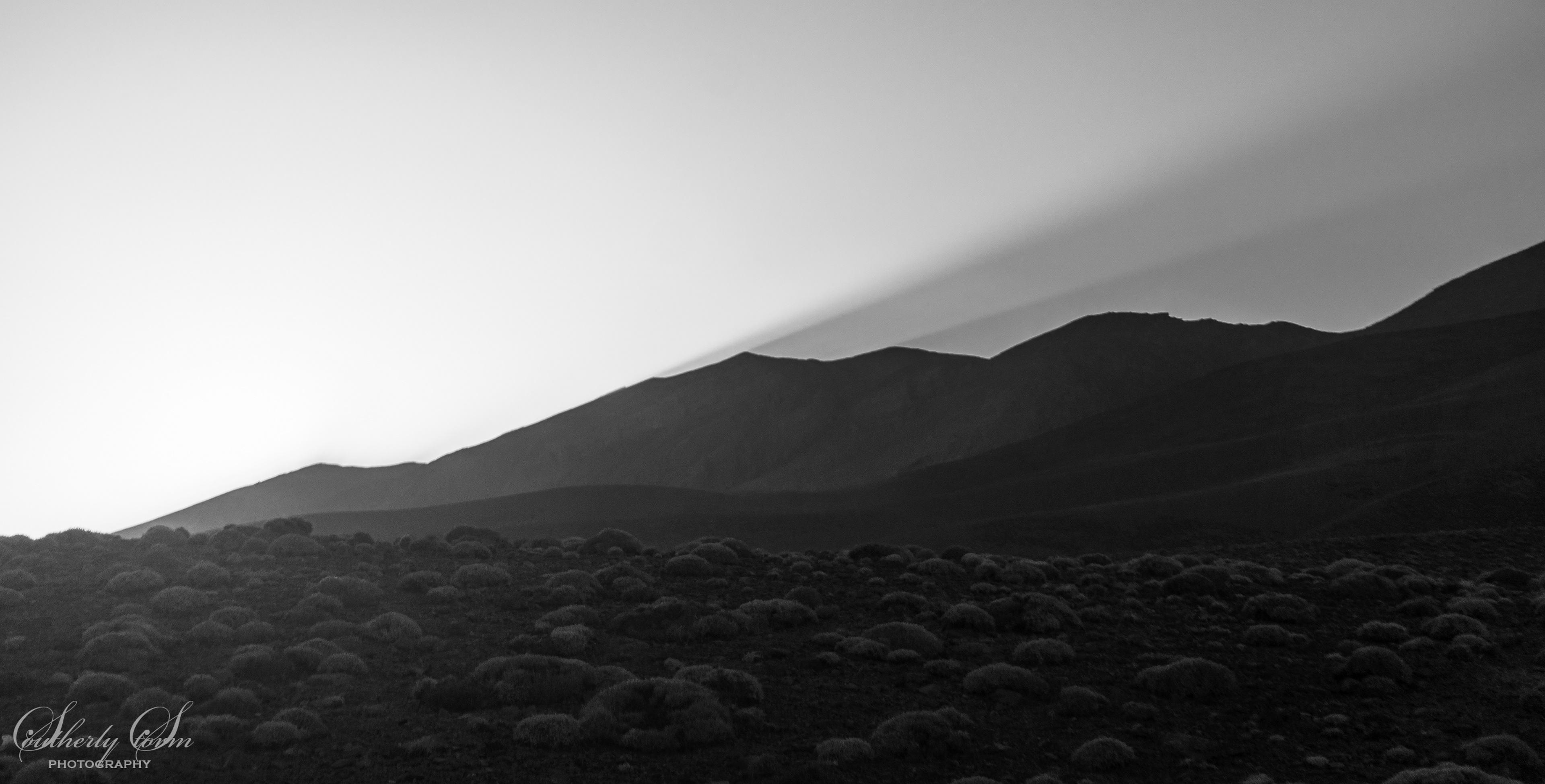 Early light on the hills in Morocco