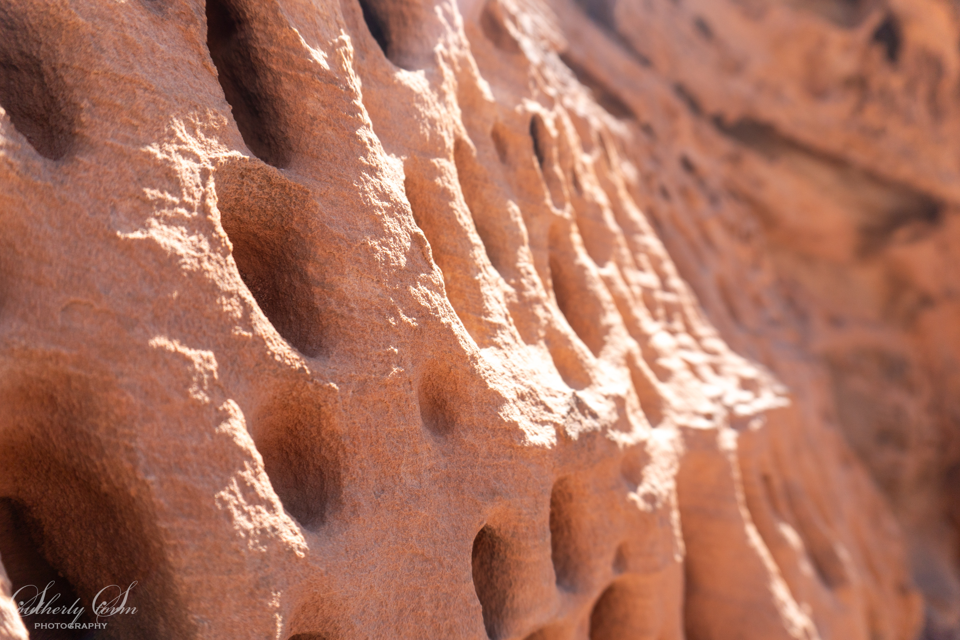 Erosion patterns on Jebel Rum