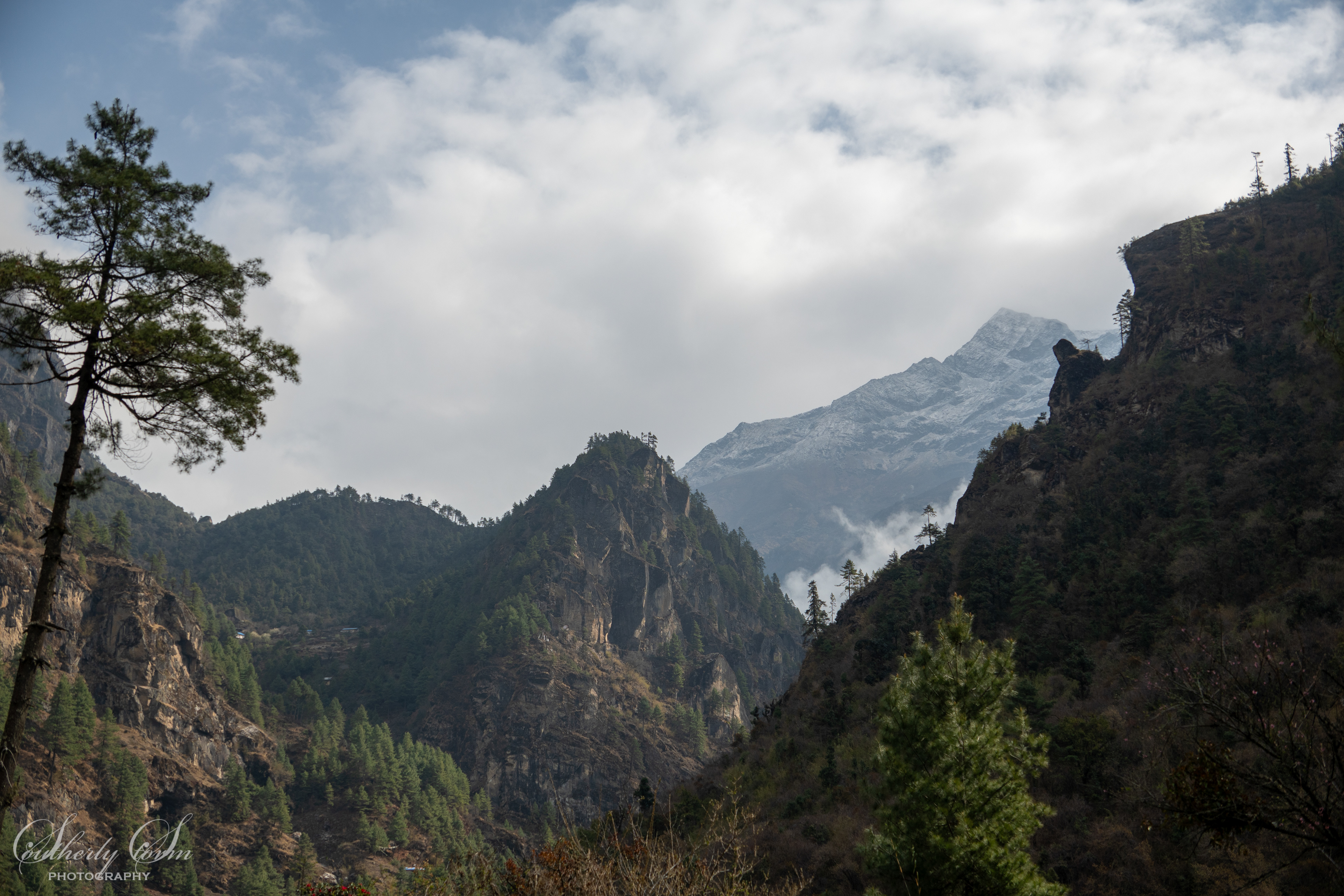First view of the mountains
