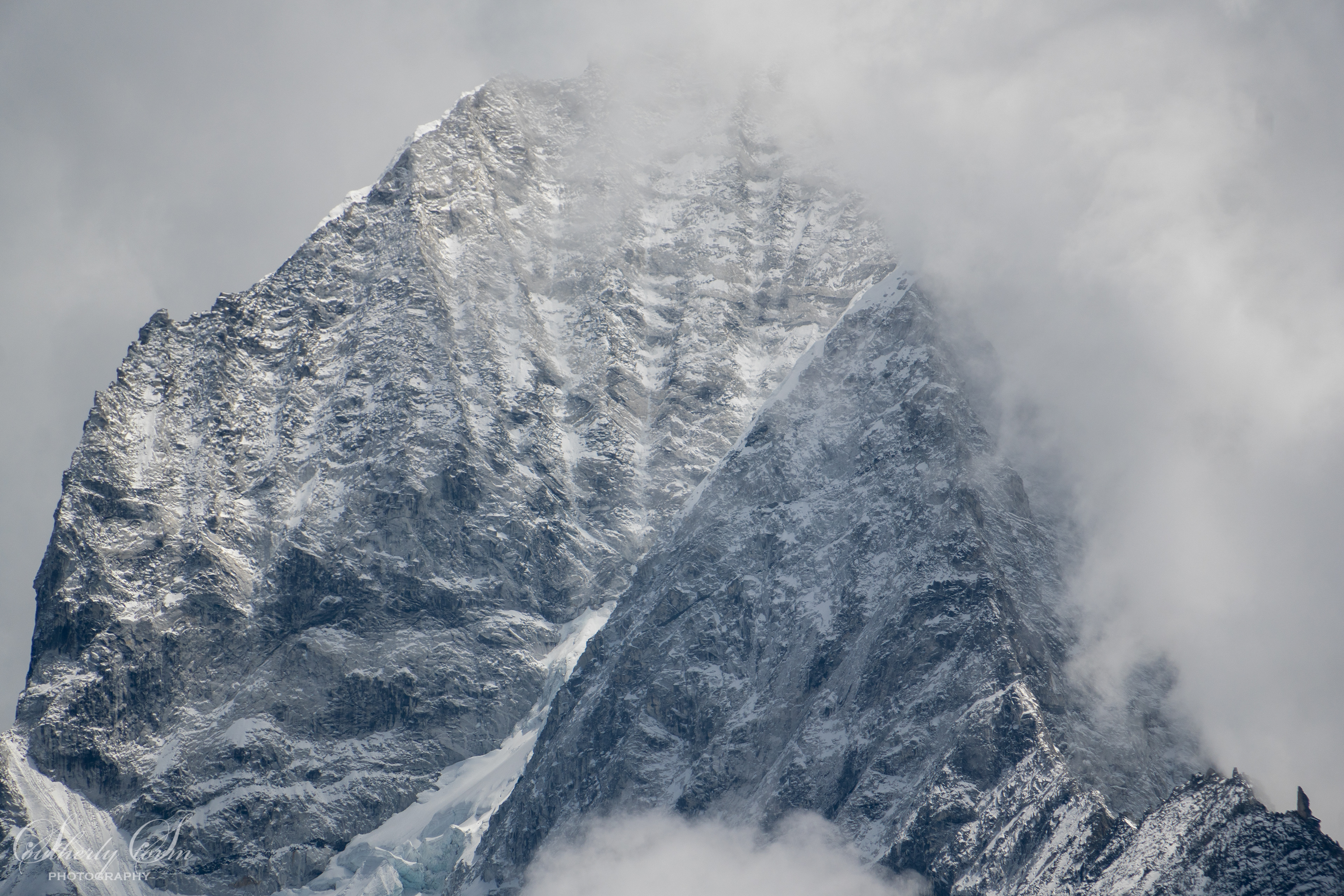 Textured mountains