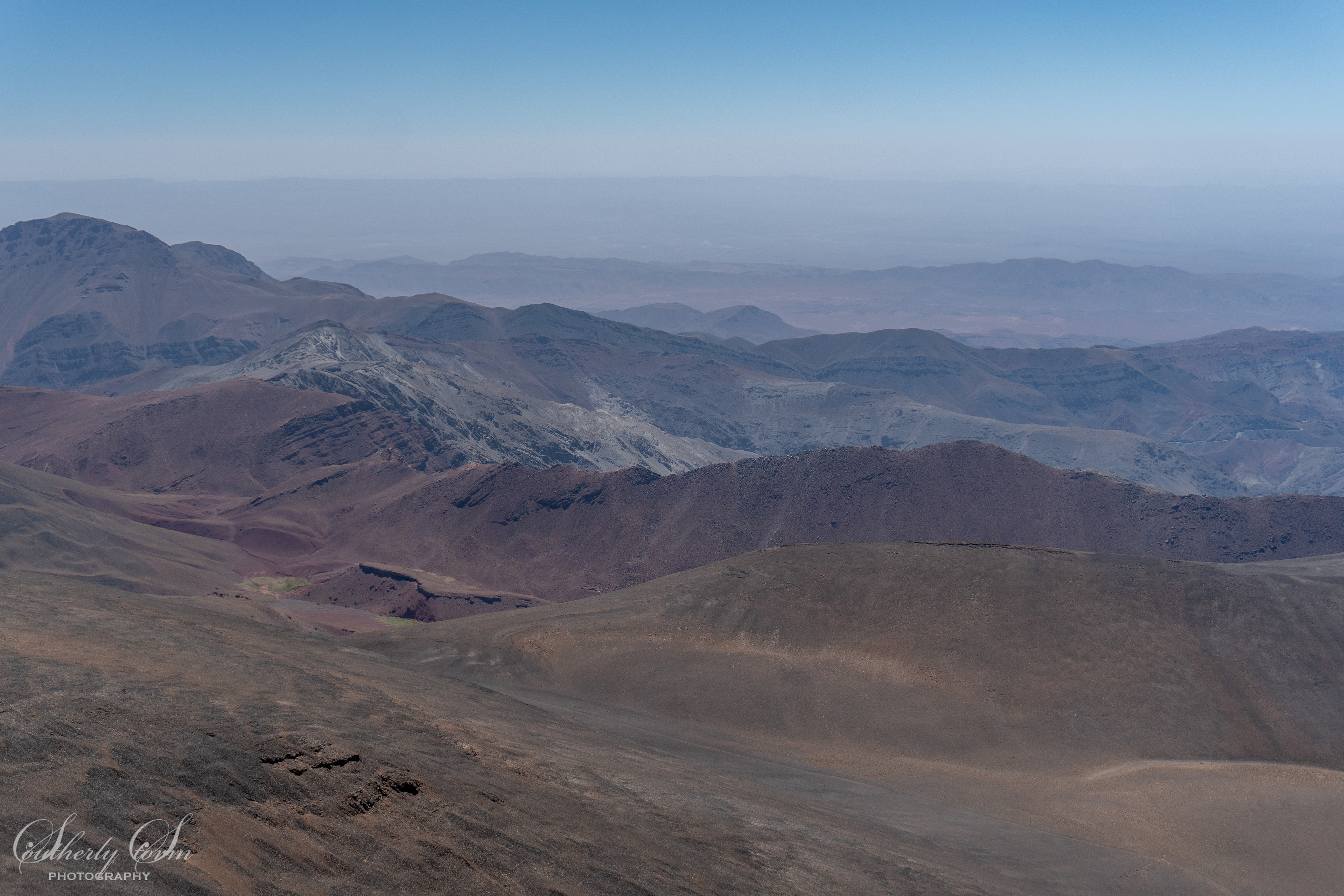 Coloured ranges in the Atlas mountains, Morocco