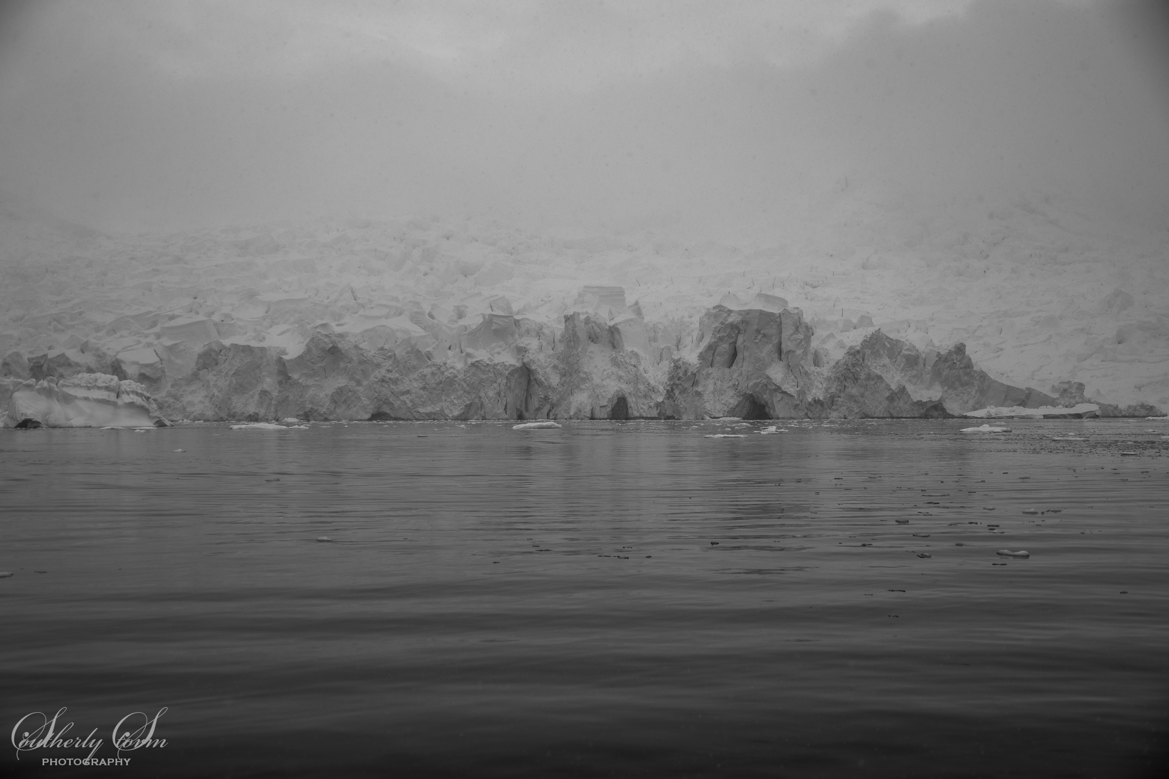 Glacial mood in black and white