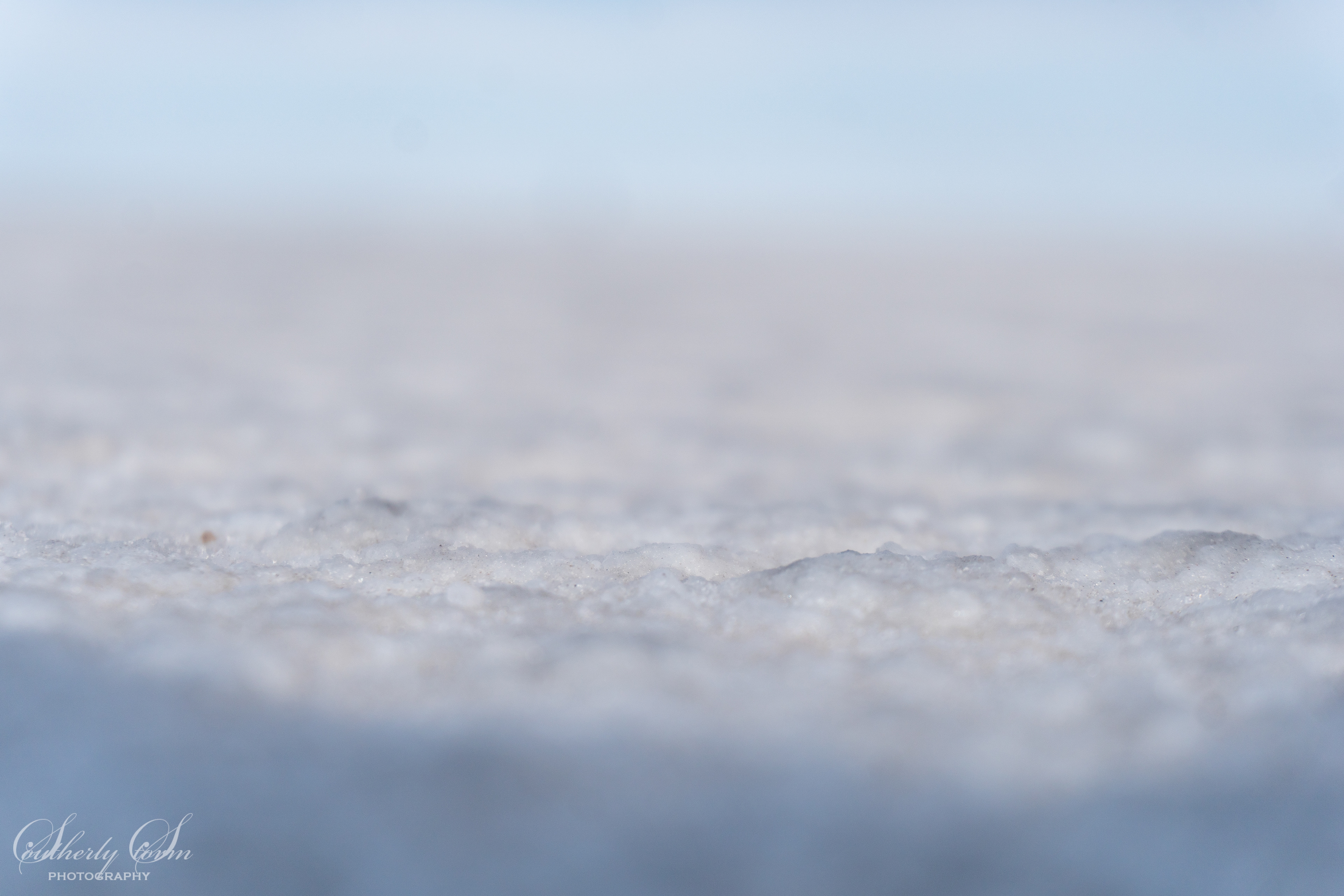 The salt-flat surface