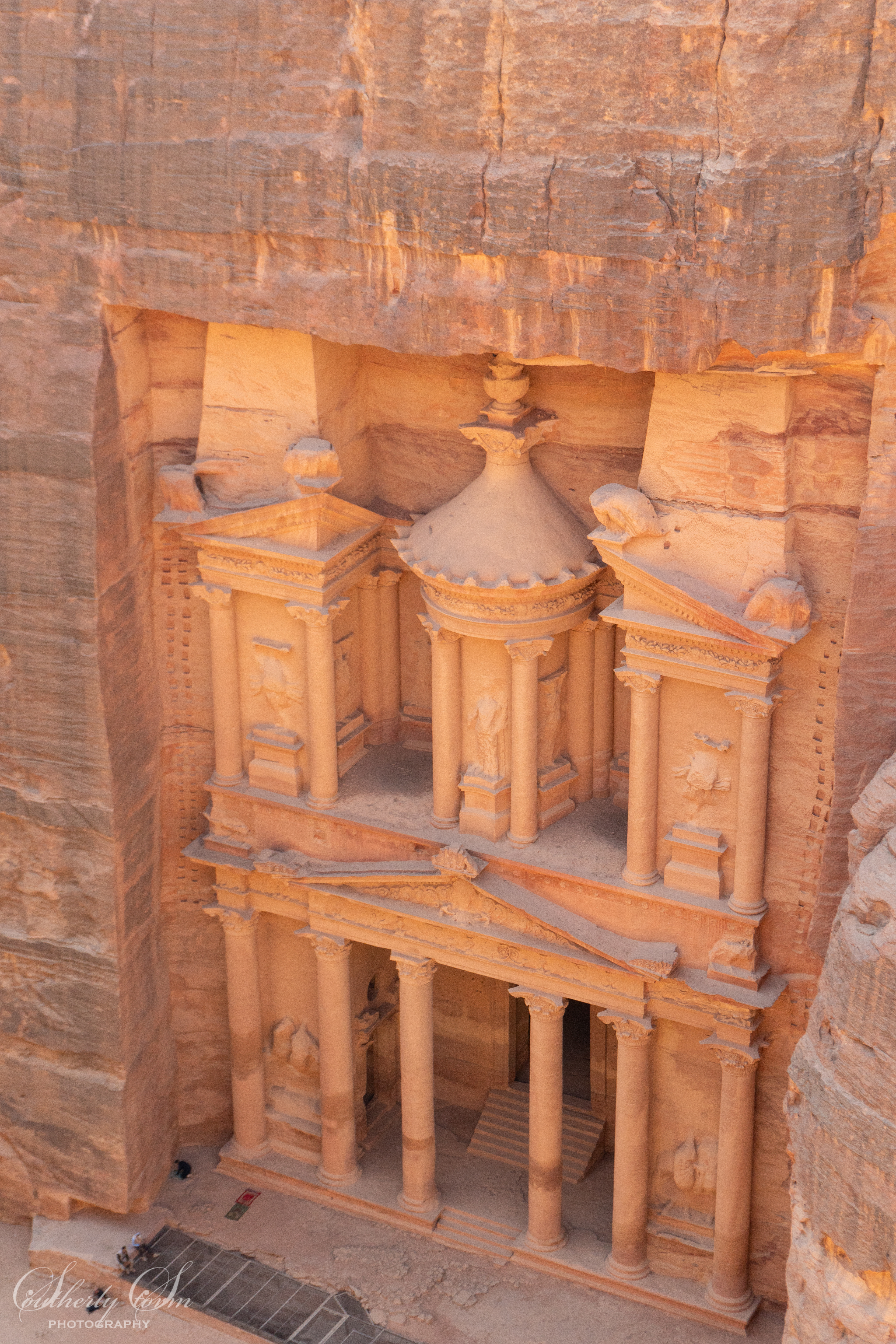 The Treasury from above