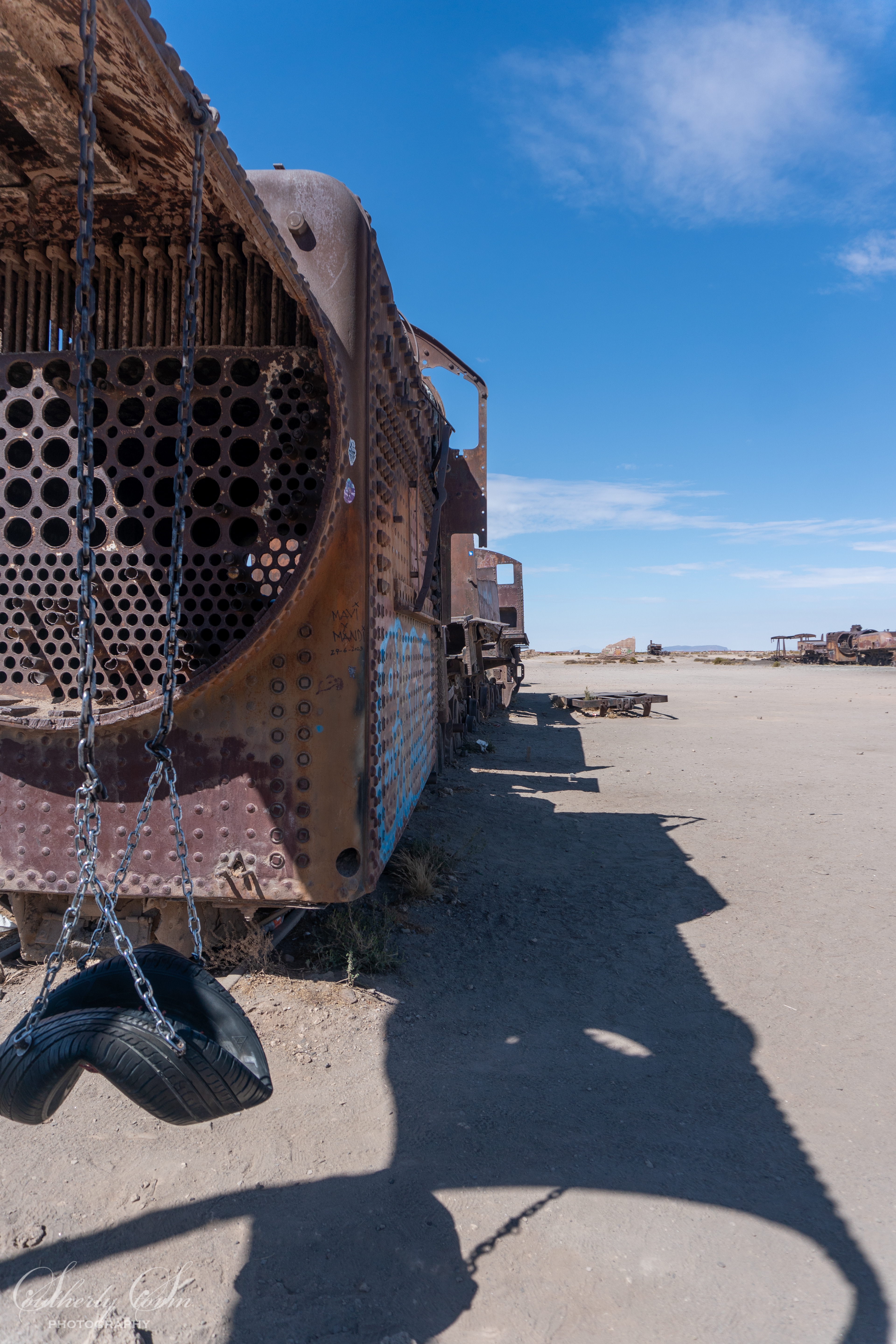Train graveyard in Uyuni