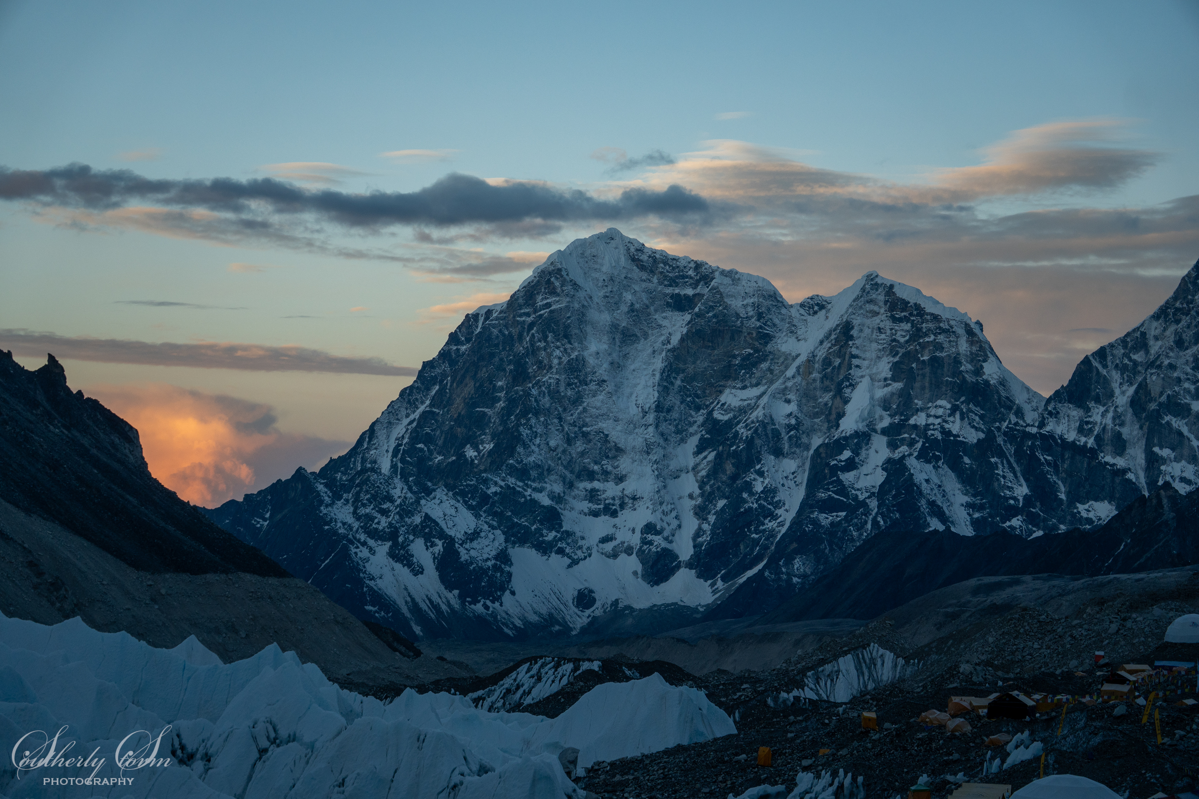Evening light at Everest Base Camp