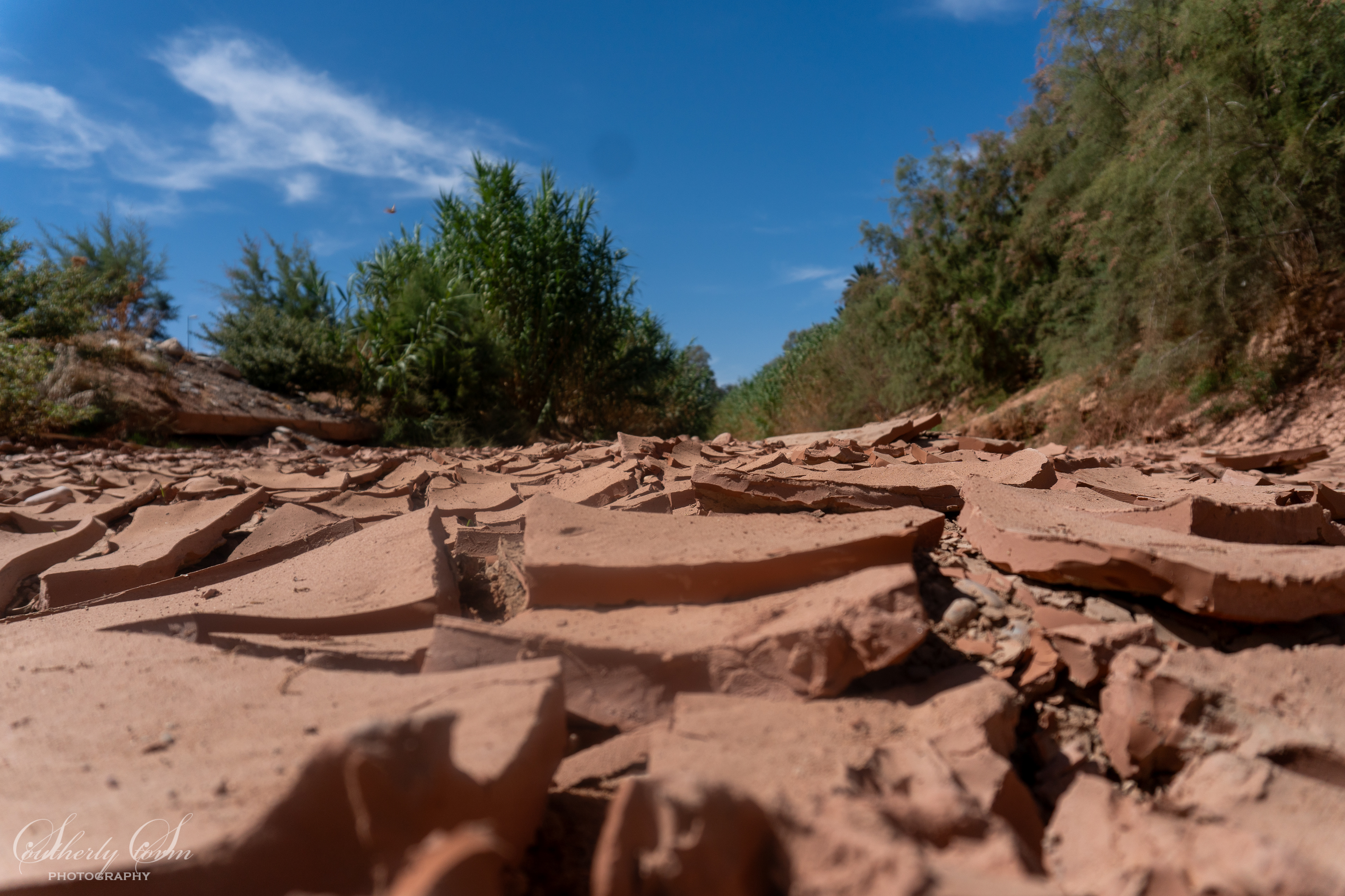 Cracked mud in Morocco