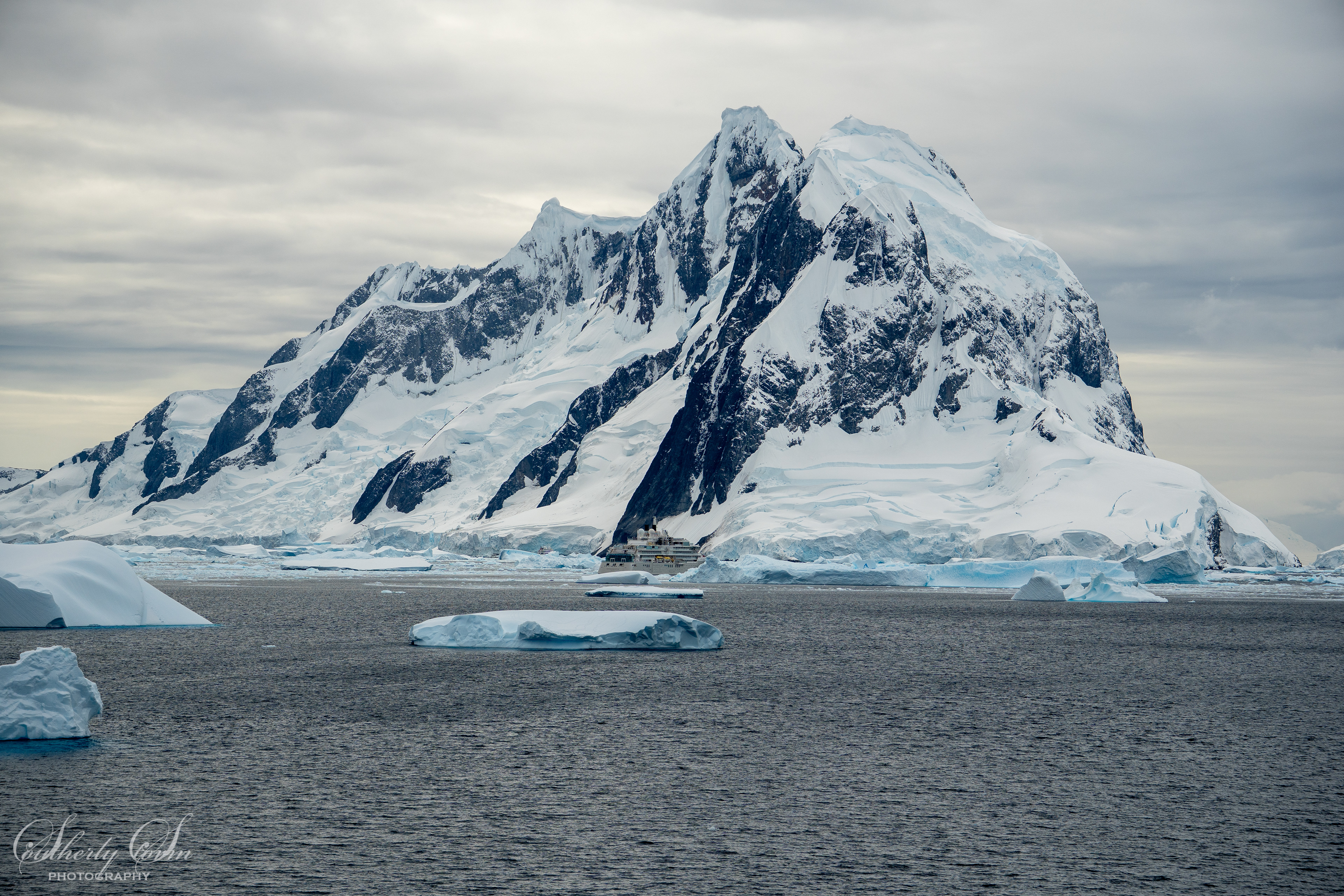 Ship in Antarctica