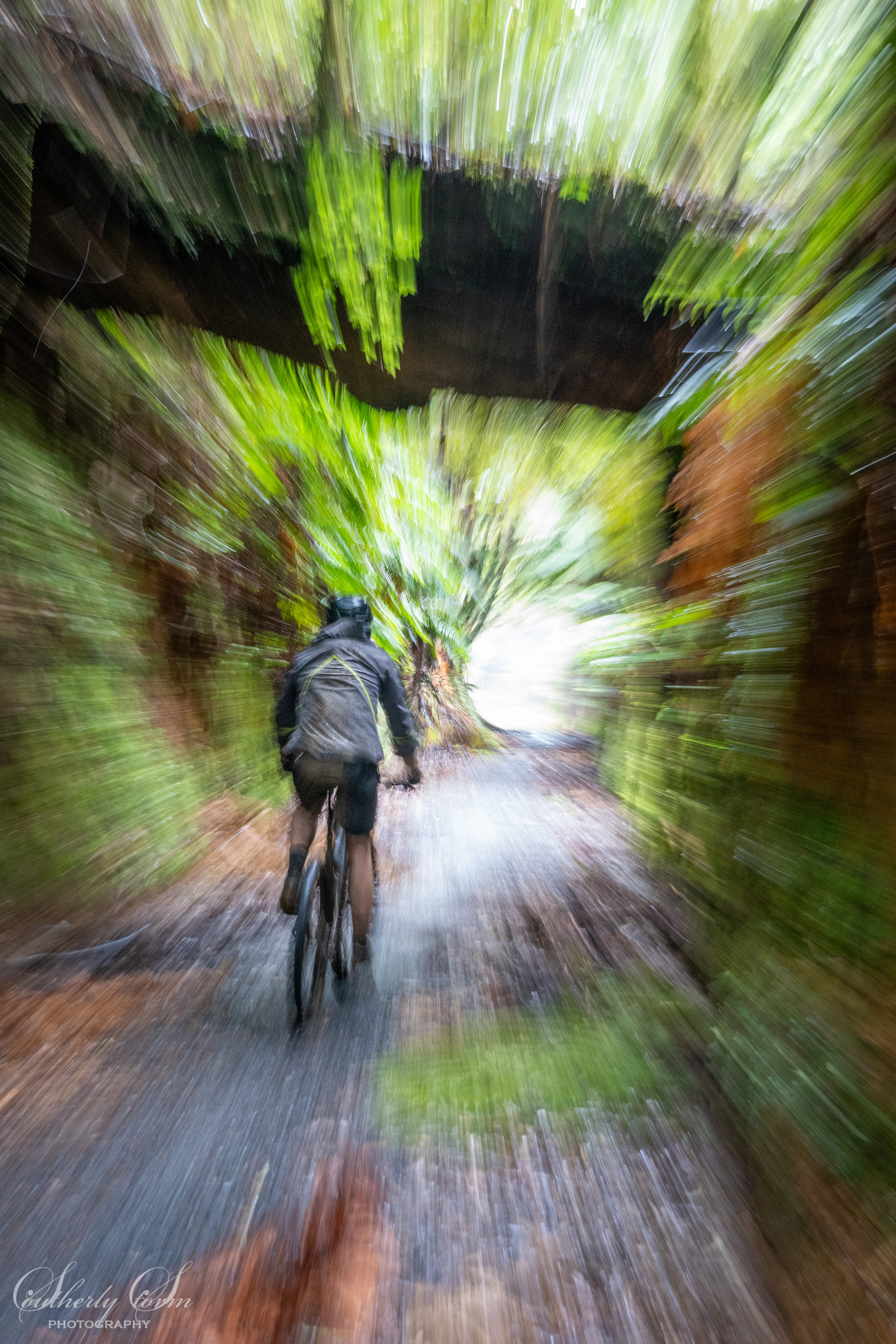 Motion photo on a bike