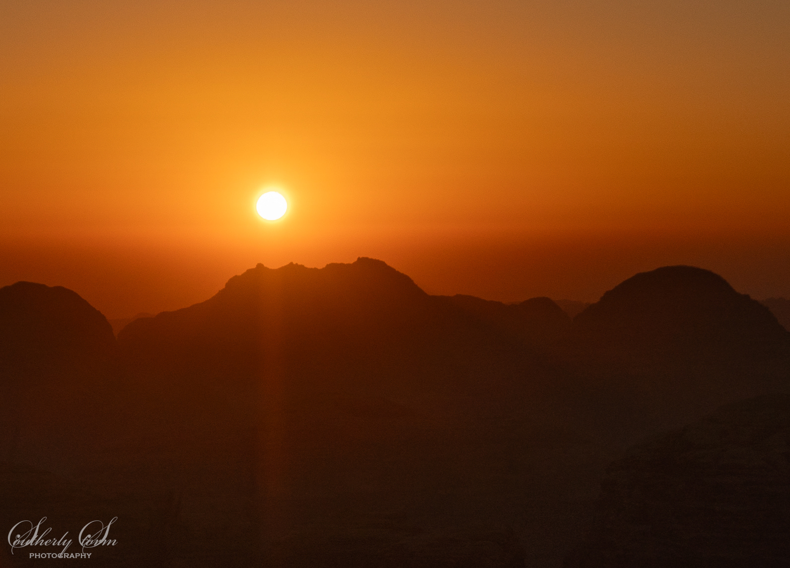 The sun in the middle east