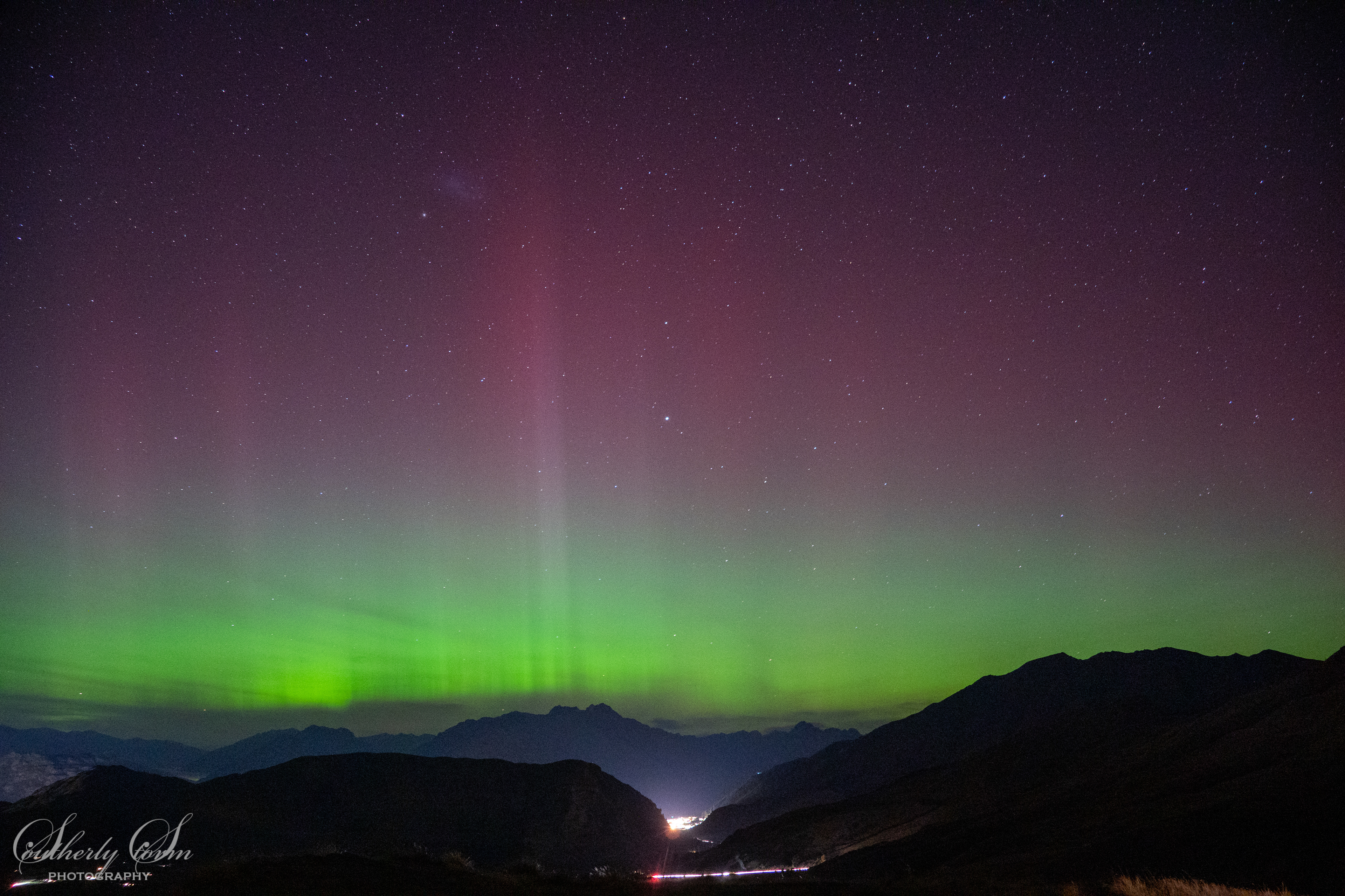 Aurora Australis from Coronet Peak