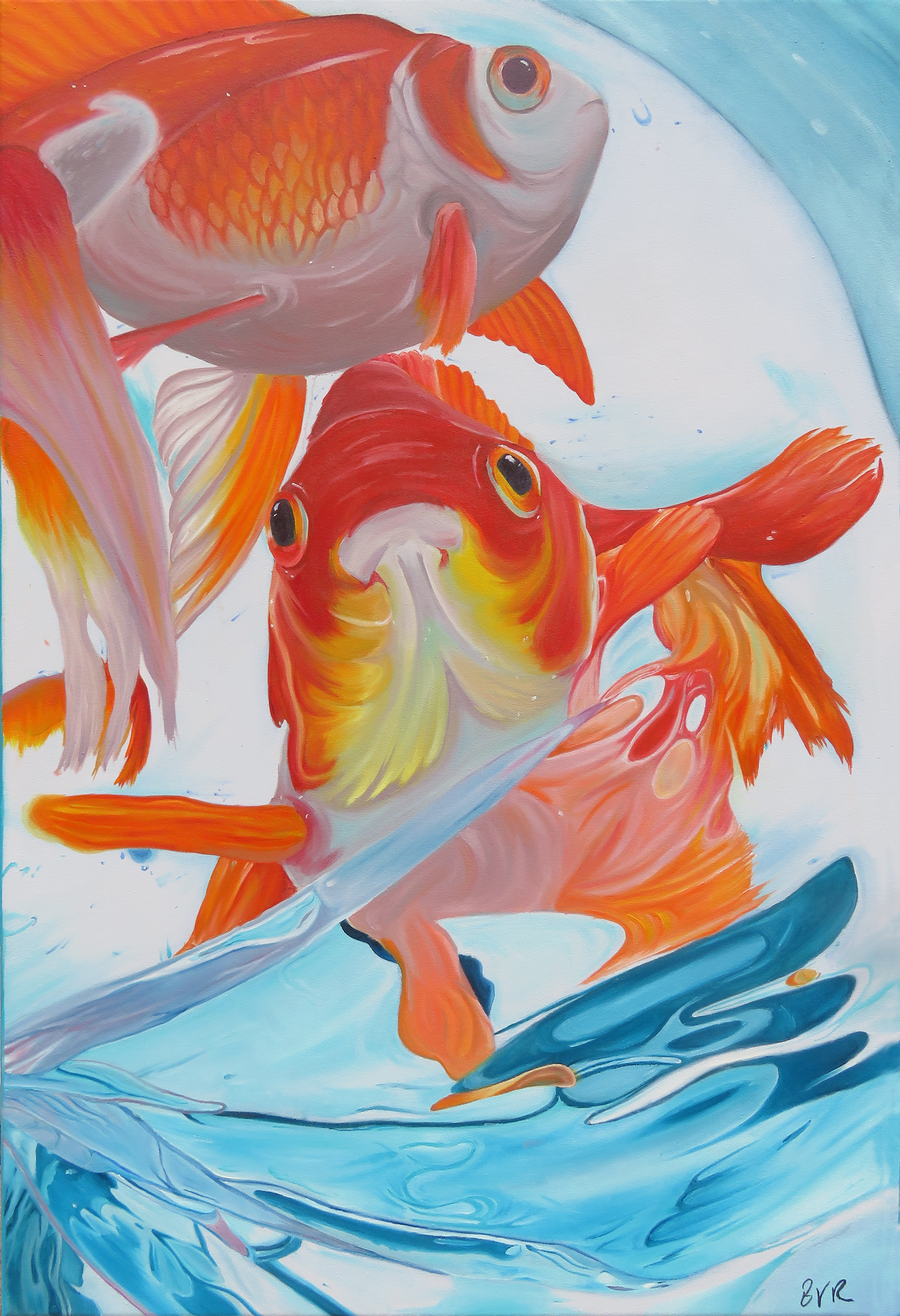 "Bagged" December 2024, 30x44" (Oil)